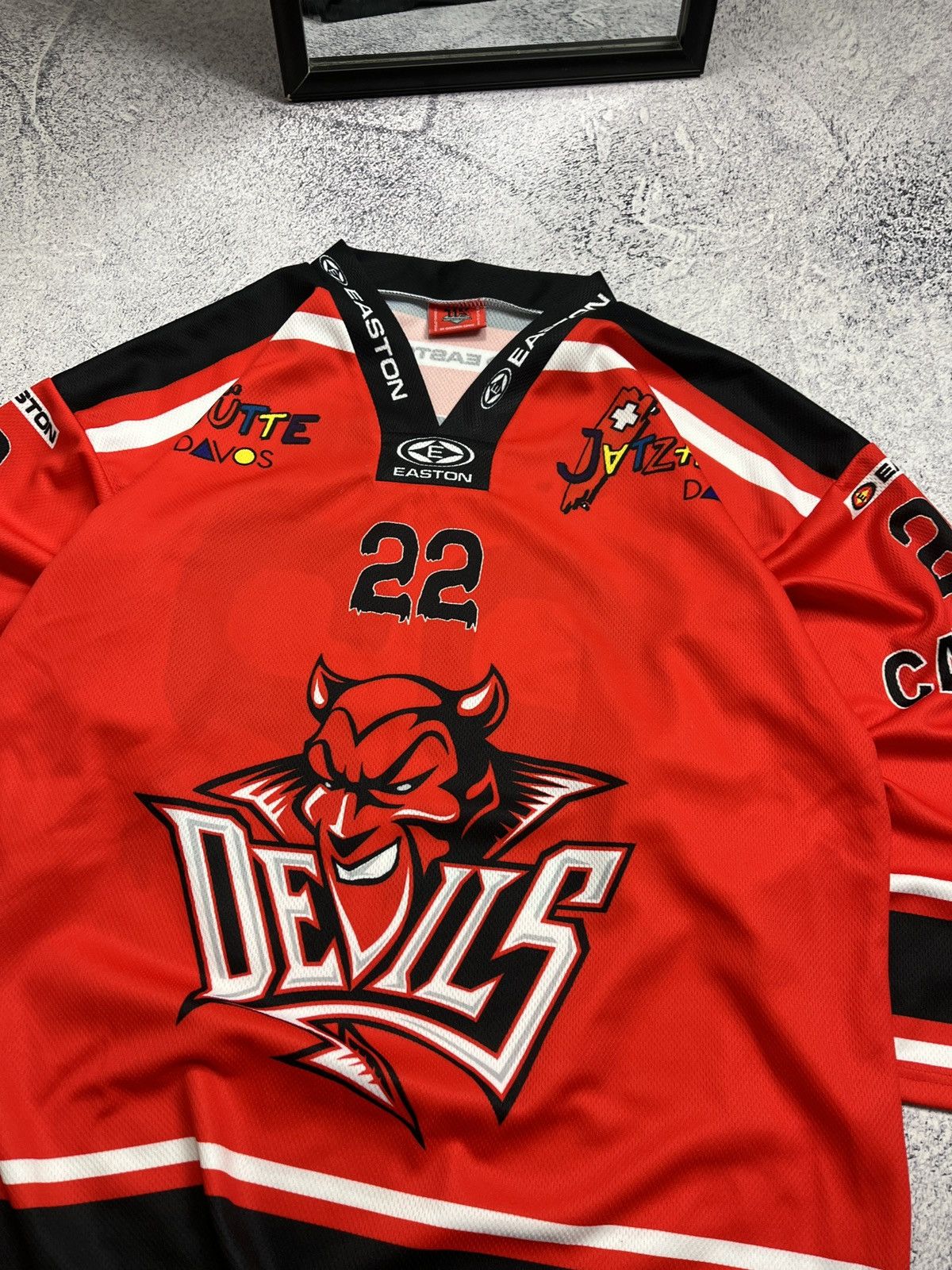 Sports Specialties × Vintage Vintage Cardiff Devils Ice Hockey Jersey G.Meier #22 Rare Size US XL / EU 56 / 4 - 4 Thumbnail