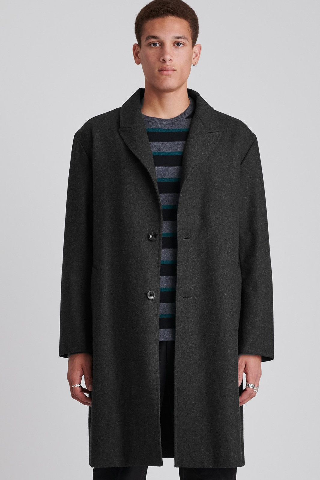 Saturdays NYC Saturdays NYC Kawano Wool Overcoat in black Size US XS / EU 42 / 0 - 5 Thumbnail