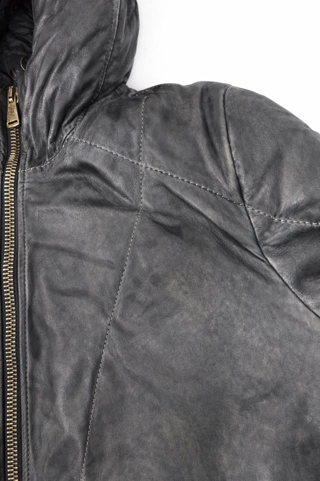 10sei0otto 10Sei0Otto Leather Down Jacket Rick Owens style, BBS Size US M / EU 48-50 / 2 - 11 Thumbnail