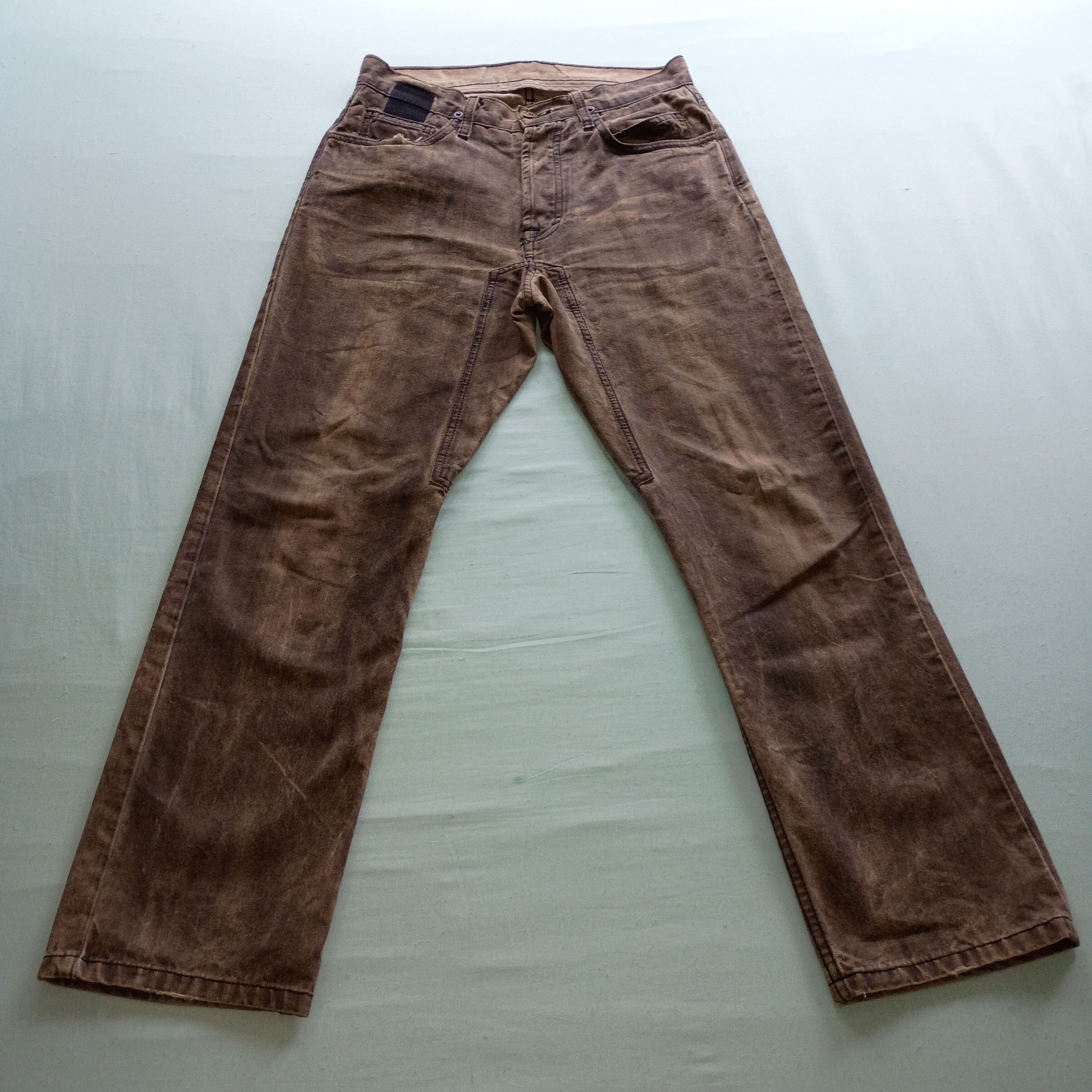 Rick Owens Rick Owens SLAB Burnt Denim Size US 28 / EU 44 - 9 Thumbnail