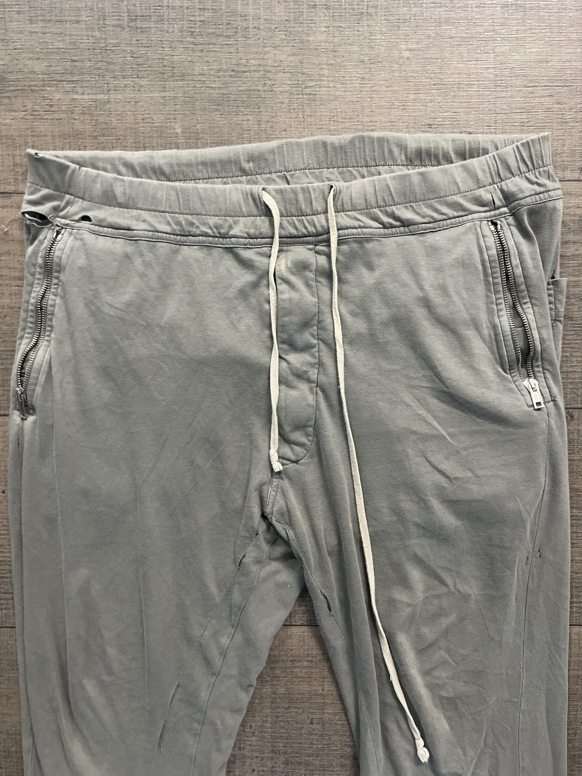 image of Rick Owens “Berlin” Drawstring Long Pants in Green, Men's (Size 26)
