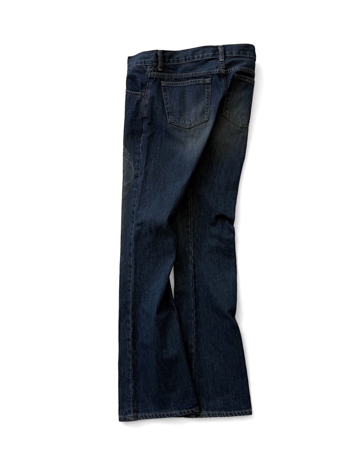 Vivienne Tam Vintage Vivienne Tam Dragon Low-Rise Bootcut Jeans Size 30" / US 8 / IT 44 - 6 Thumbnail
