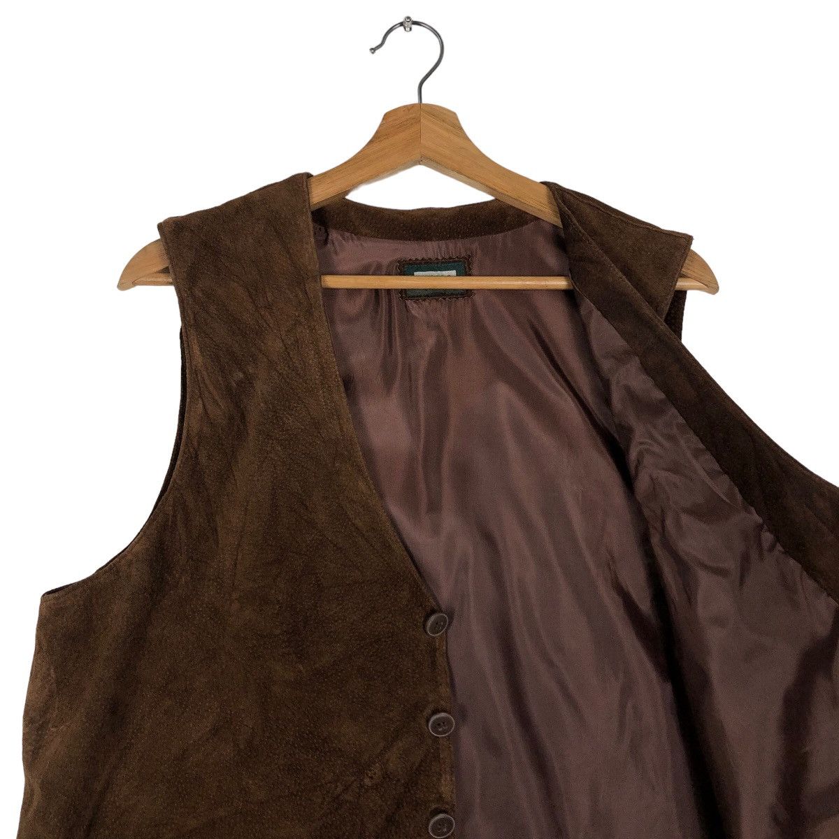 Japanese Brand 🔥Vintage Leather Vest Biker Uniqlo Japan Issey Miyake Size US XL / EU 56 / 4 - 12 Thumbnail