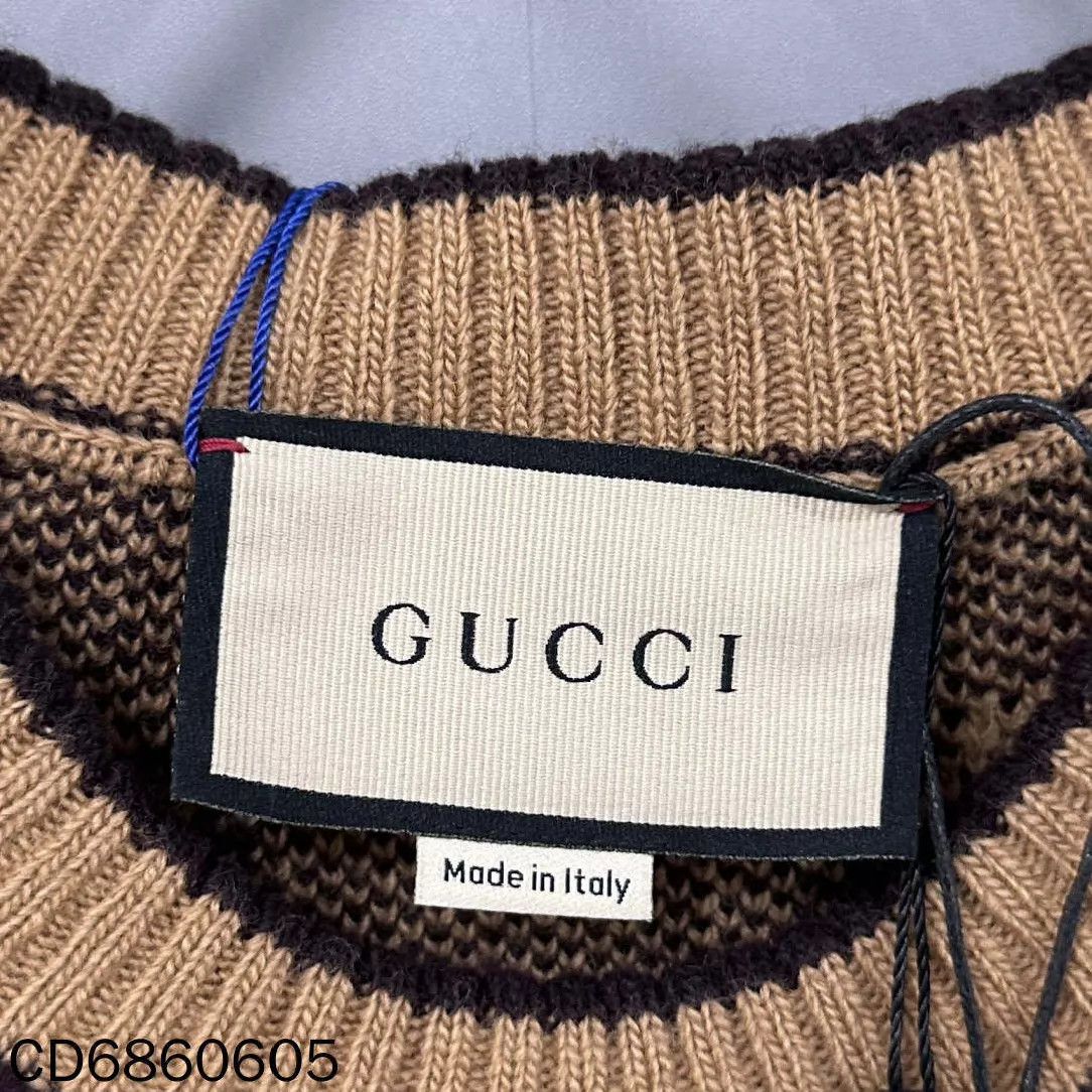 Gucci GUCCI Flocked All-Over Logo Gold Button Dress L Size L / US 10 / IT 46 - 5 Thumbnail
