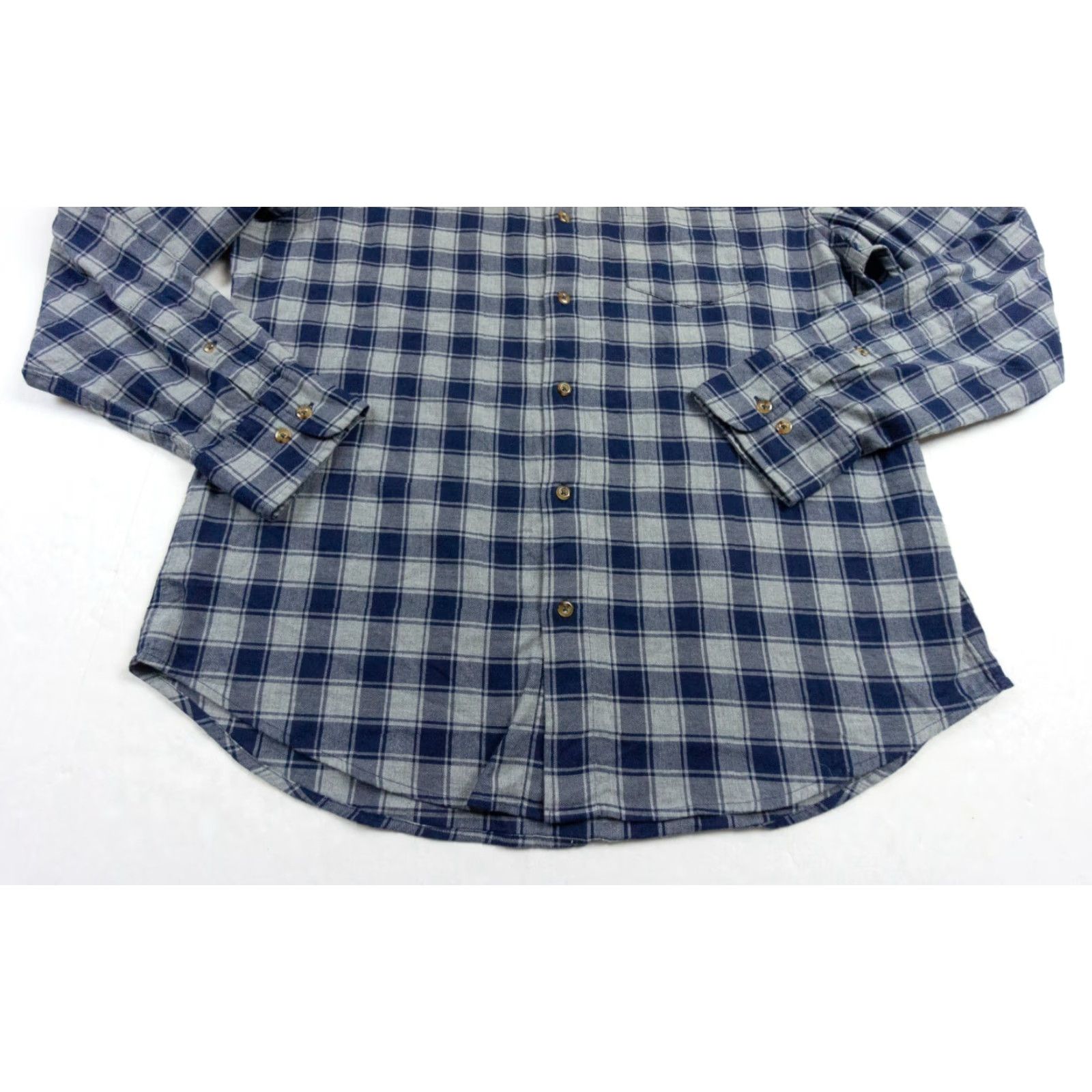 Bonobos Bonobos Men's Stretch Button-Up Shirt Long Sleeve Casual Business Blue Plaid Large - Cotton Spandex, Regular Fit, Preppy Mens Shirts Size US L / EU 52-54 / 3 - 3 Thumbnail