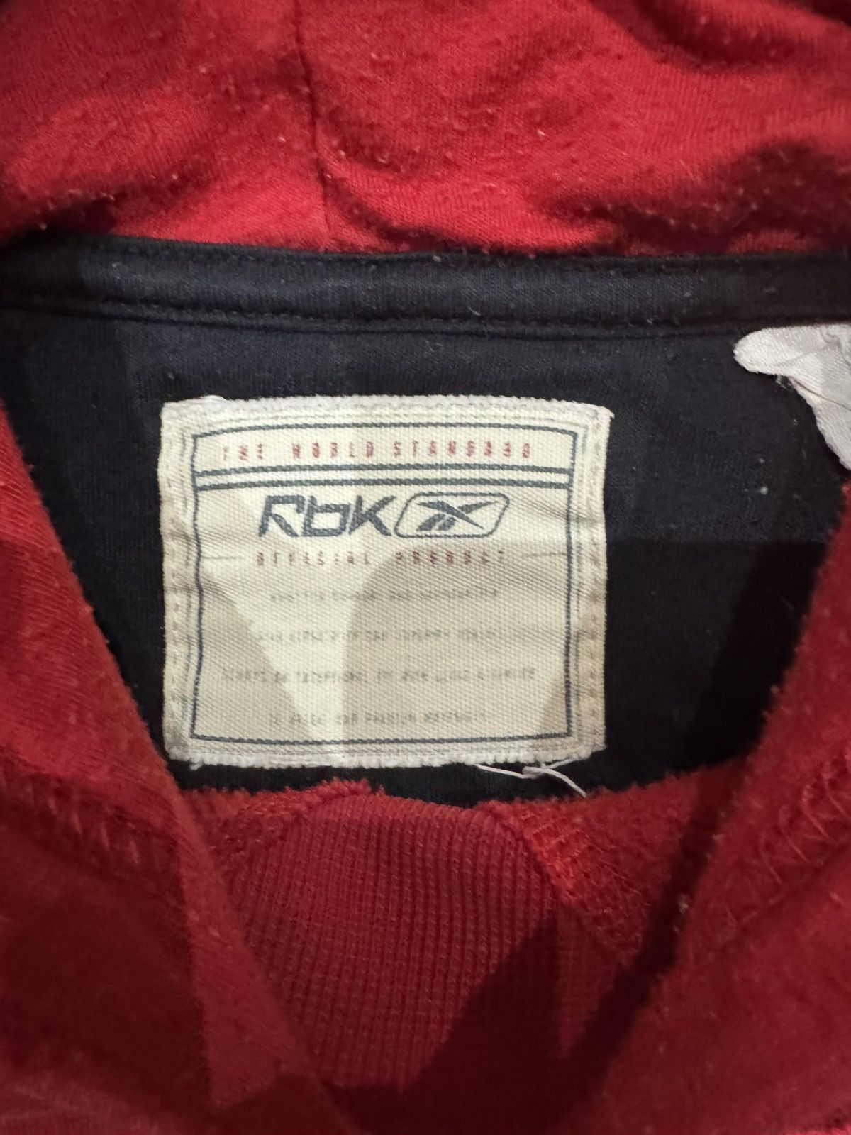 Japanese Brand × Vintage Vintage Baggy Red Reebok Hoodie Size US S / EU 44-46 / 1 - 4 Thumbnail