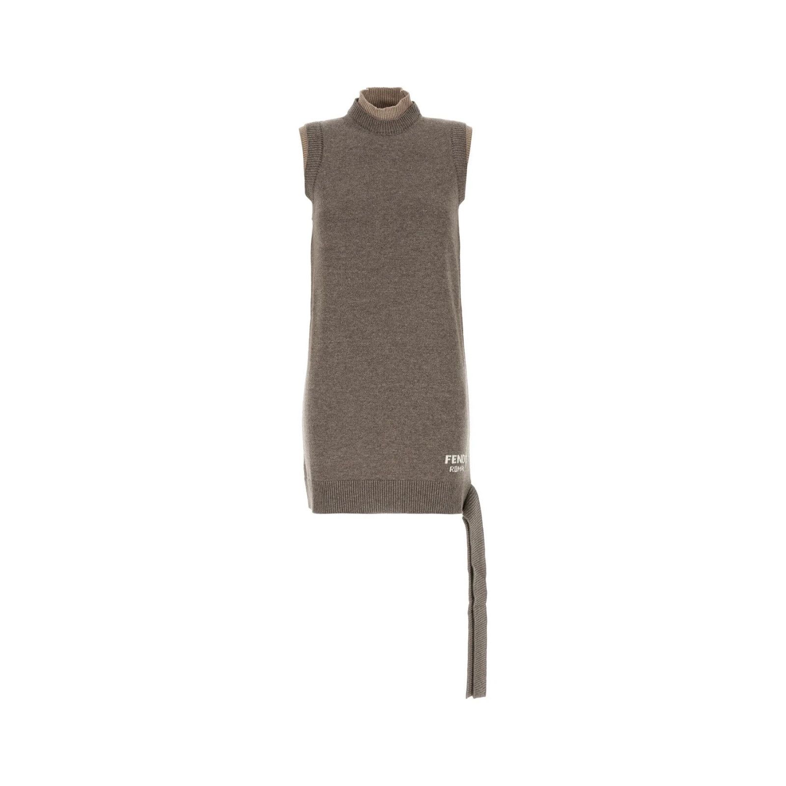 FENDI Brown Wool Blend Dress New & Authentic (Women's size:1