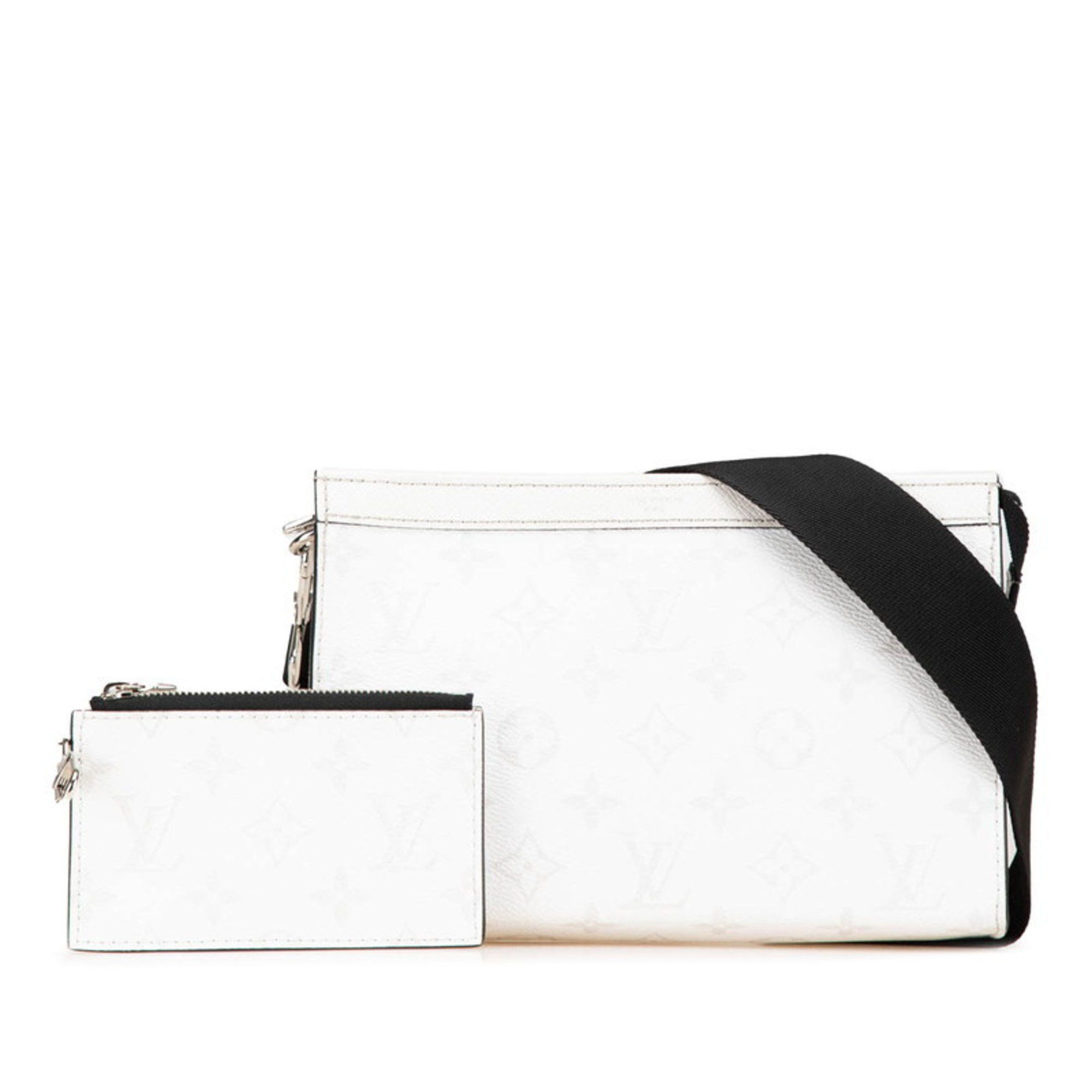 Louis Vuitton Louis Vuitton Taigarama Gaston Wearable Wallet Shoulder Bag M30935 Bron White PVC Leather Men's LOUIS VUITTON Size ONE SIZE - 1 Thumbnail