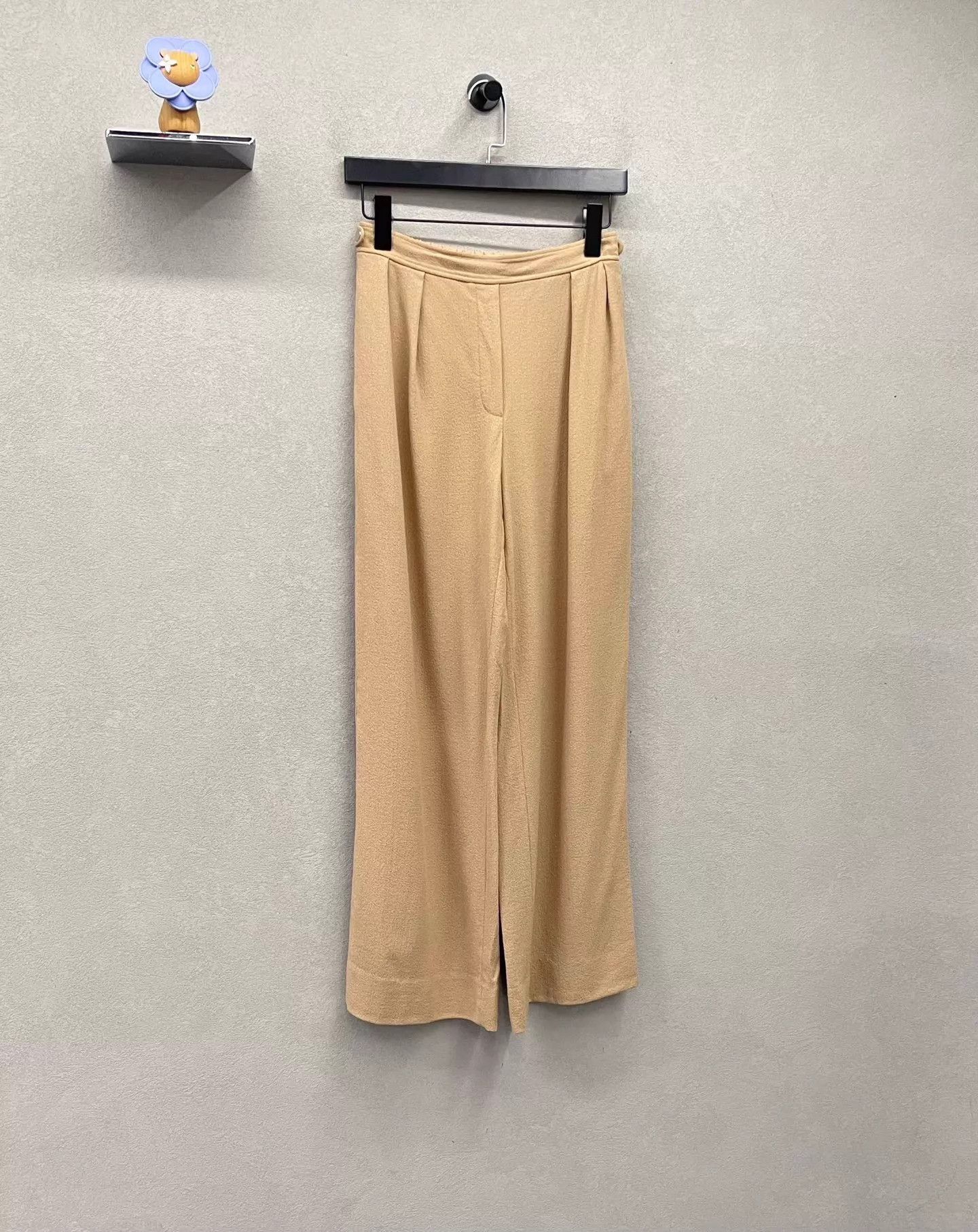 Hermes Hermes Camel Wide-Leg Pants 34 Size 25" / US 0 / IT 36 - 3 Thumbnail