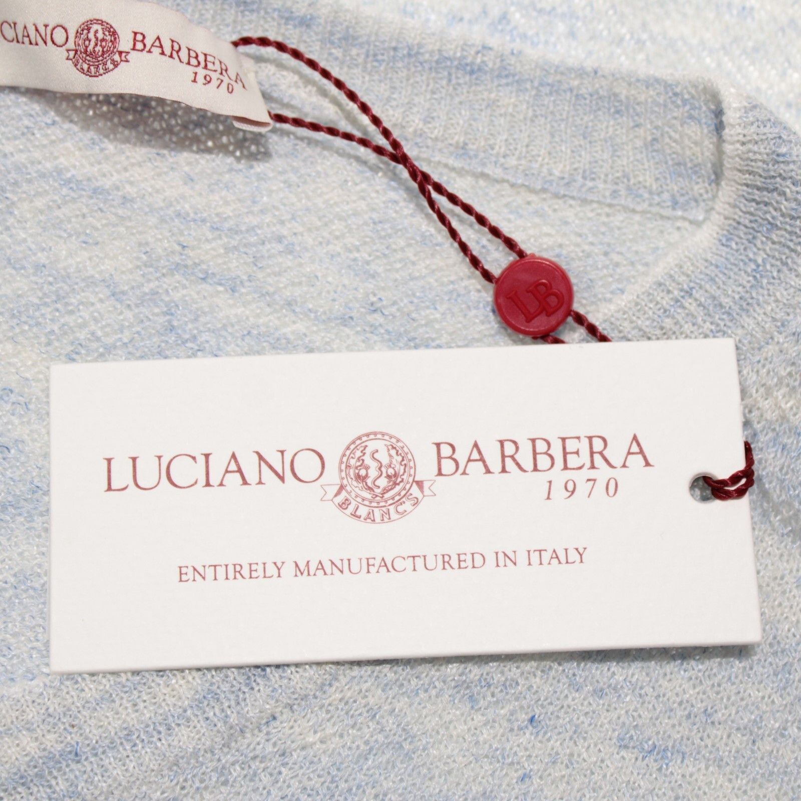 Luciano Barbera Luciano Barbera Sweater Size US M in Blue Size US M / EU 48-50 / 2 - 2 Thumbnail