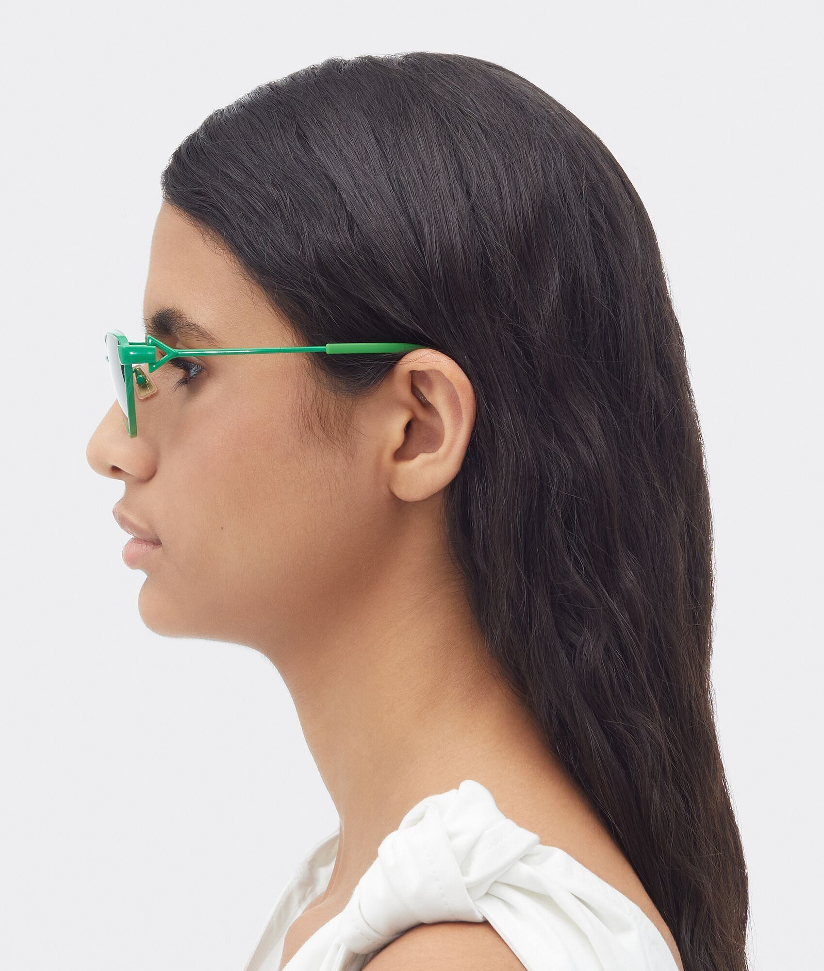 Bottega Veneta o1loc1c1224 Size: OS / 719771 Turn Cat-Eye Sunglasses Green Size ONE SIZE - 5 Thumbnail