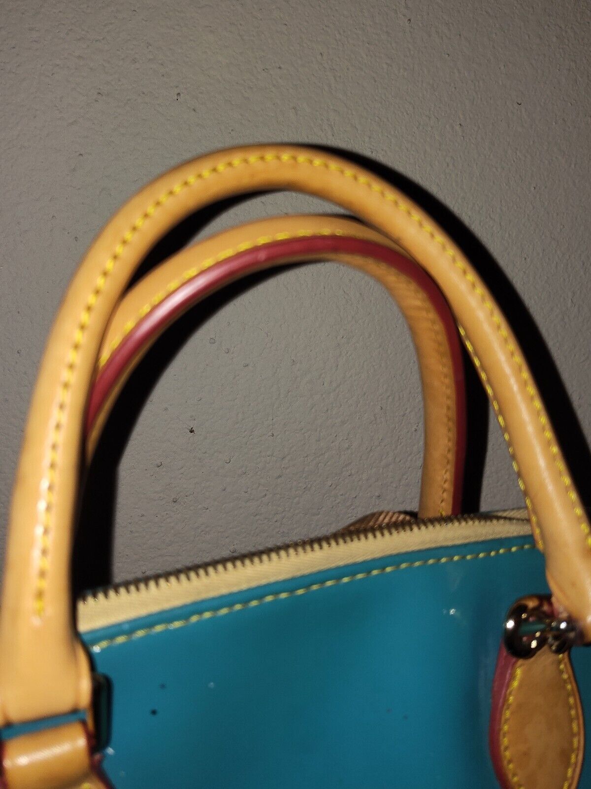 Dooney & Bourke Dooney and Bourke Darcy Turquoise Patent Leather Satchel Size ONE SIZE - 7 Thumbnail