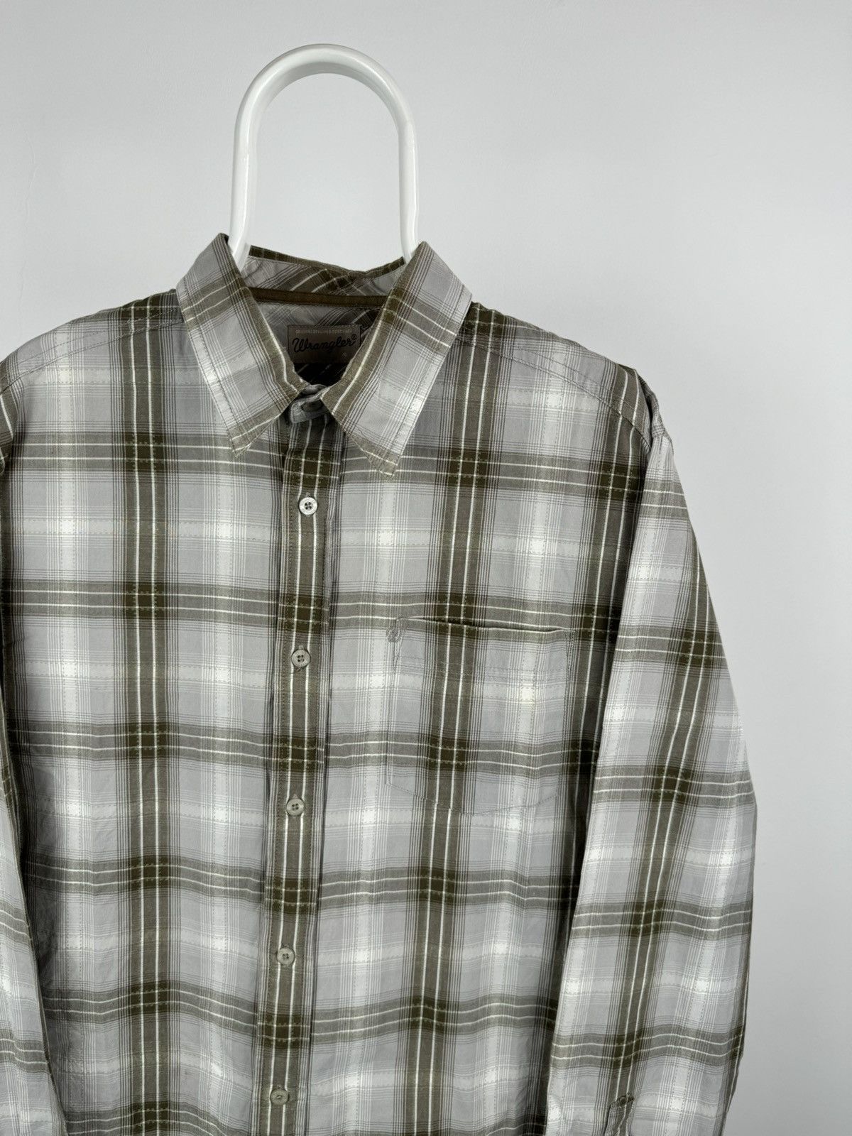 Vintage × Wrangler Vintage Wrangler Long Sleeve Shirt Size US XL / EU 56 / 4 - 2 Thumbnail