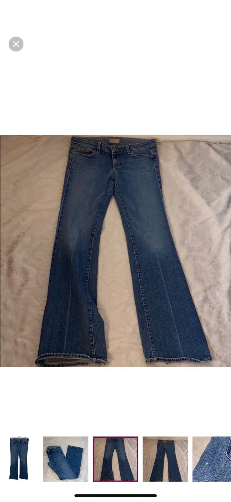 Paige Paige flare laurel canyon jeans size 30 Size 30" / US 8 / IT 44 - 2 Thumbnail