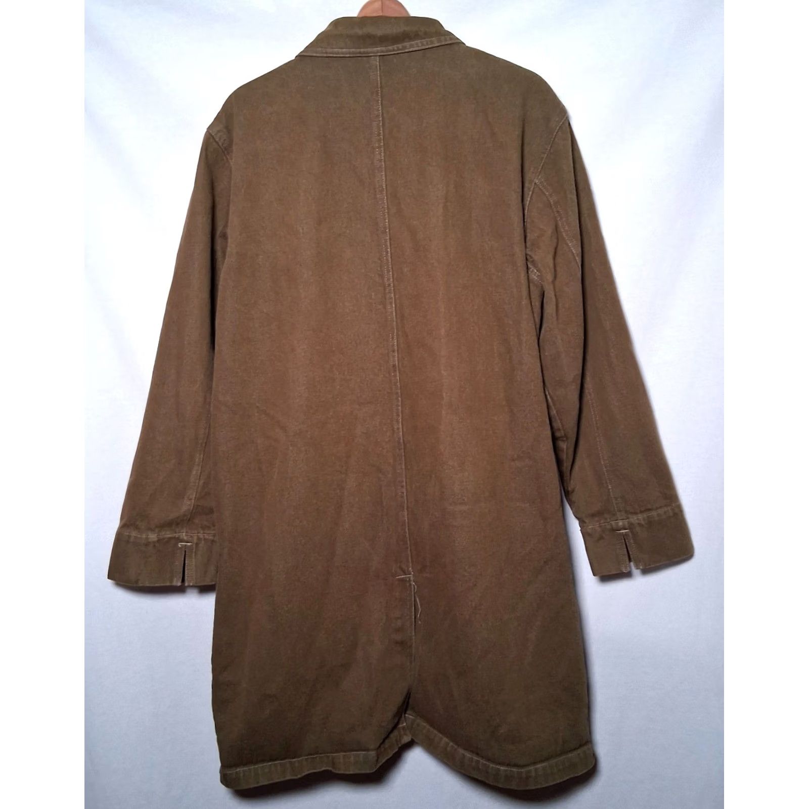 Denim & Co. VINTAGE Denim & Co Trench Coat Jacket Women 1X Army Green Denim Plus Size Trench Coat Jacket Feminine Casual Workwear Military Utility Vintage 1990s Size XL / US 12-14 / IT 48-50 - 3 Thumbnail