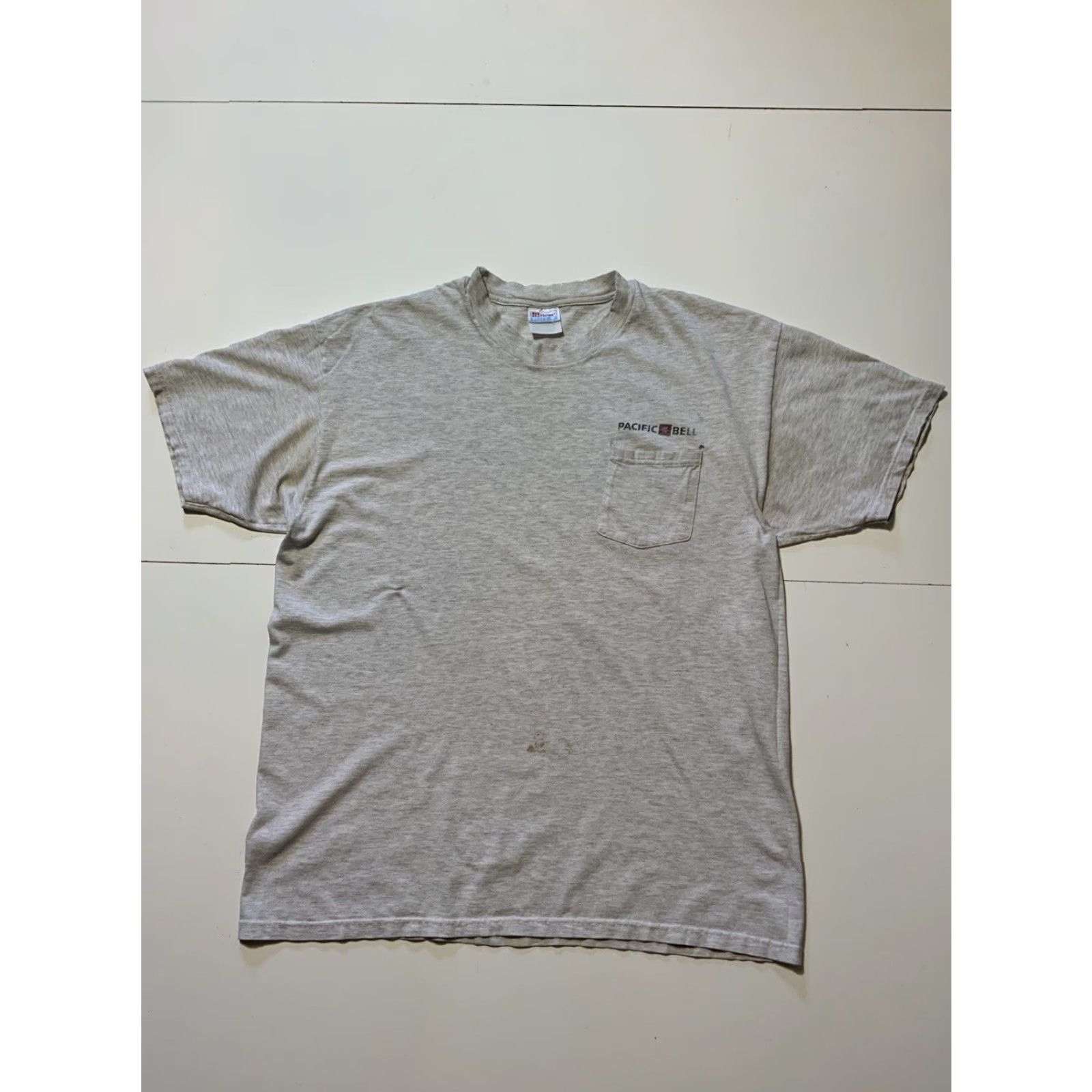 Hanes Vintage Pacific Bell Telecommunications Telephone Electrical Graphic T-Shirt XL Men Gray Hanes XL Size US XL / EU 56 / 4 - 2 Thumbnail