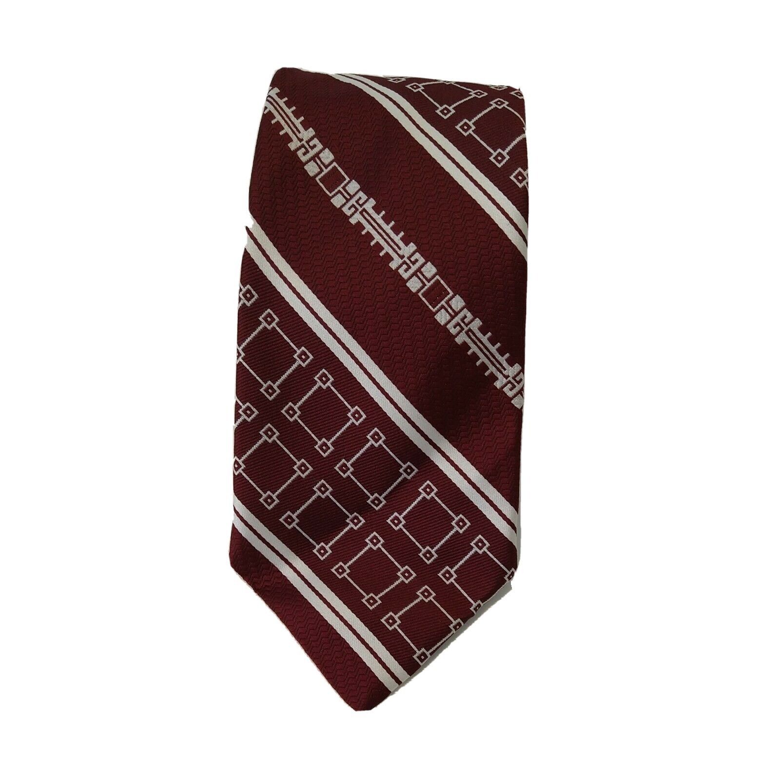 Other Vintage 70s Carriage Cravats Tie Men Necktie Red Burgundy Size ONE SIZE - 1 Thumbnail
