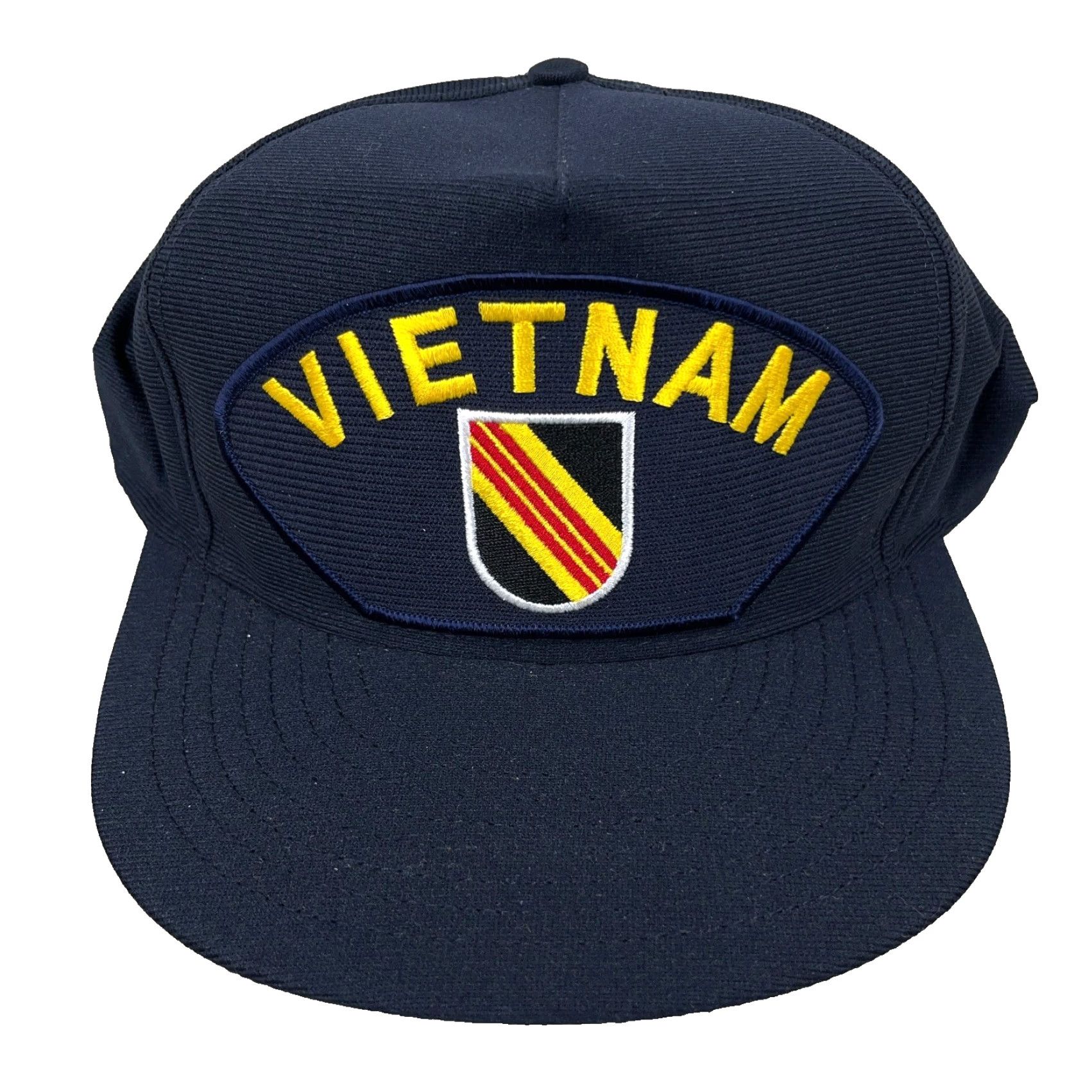 Vintage VINTAGE Eagle Crest Hat Cap Snapback Made In USA Military Army 90s Patch Blue One Size Mens Adjustable Classic Retro 80s 90s USA Logo Hipster Outdoor Size ONE SIZE - 2 Thumbnail