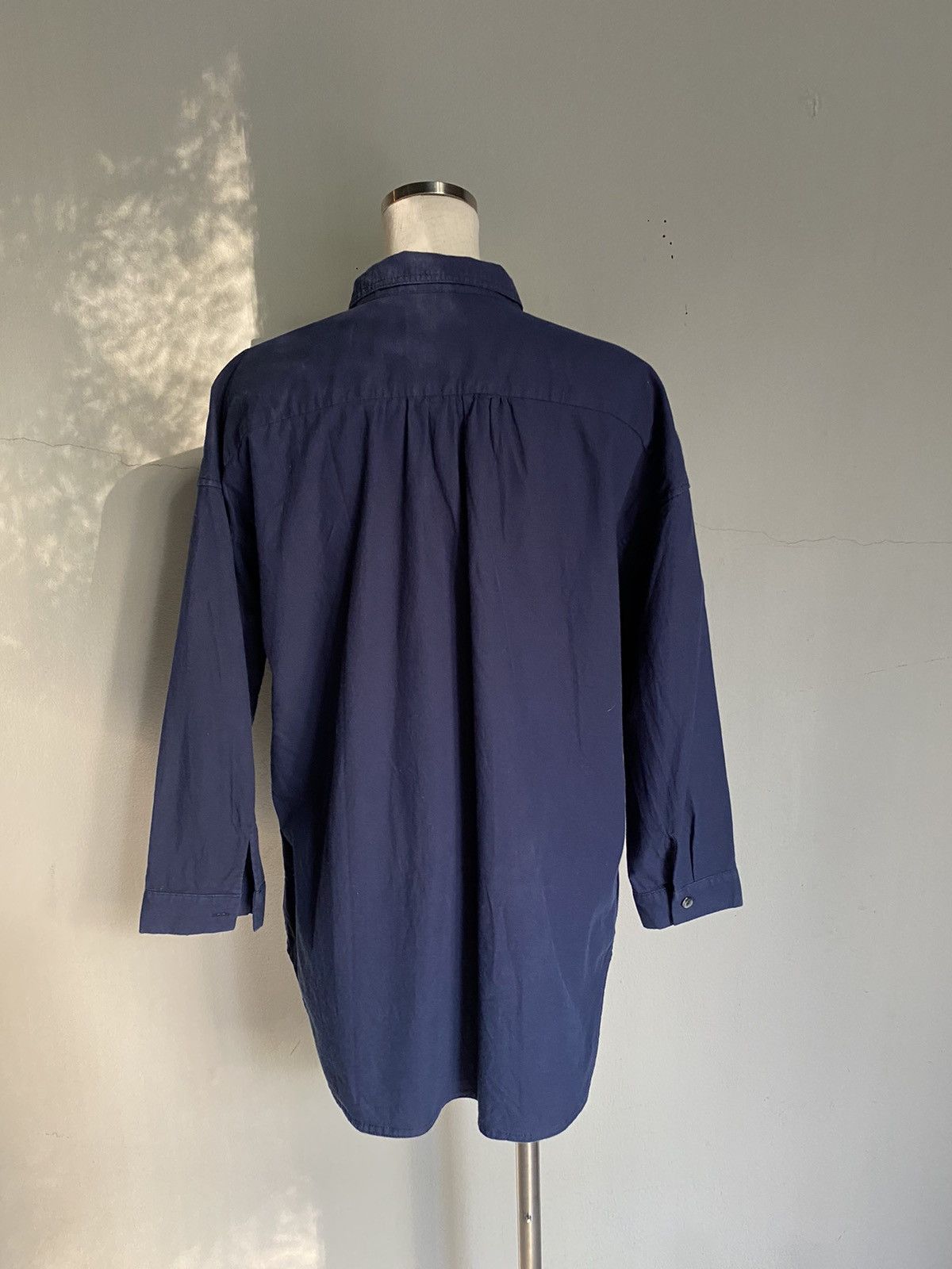 Japanese Brand Sabbatum Dark blue collared shirt Size M / US 6-8 / IT 42-44 - 13 Thumbnail