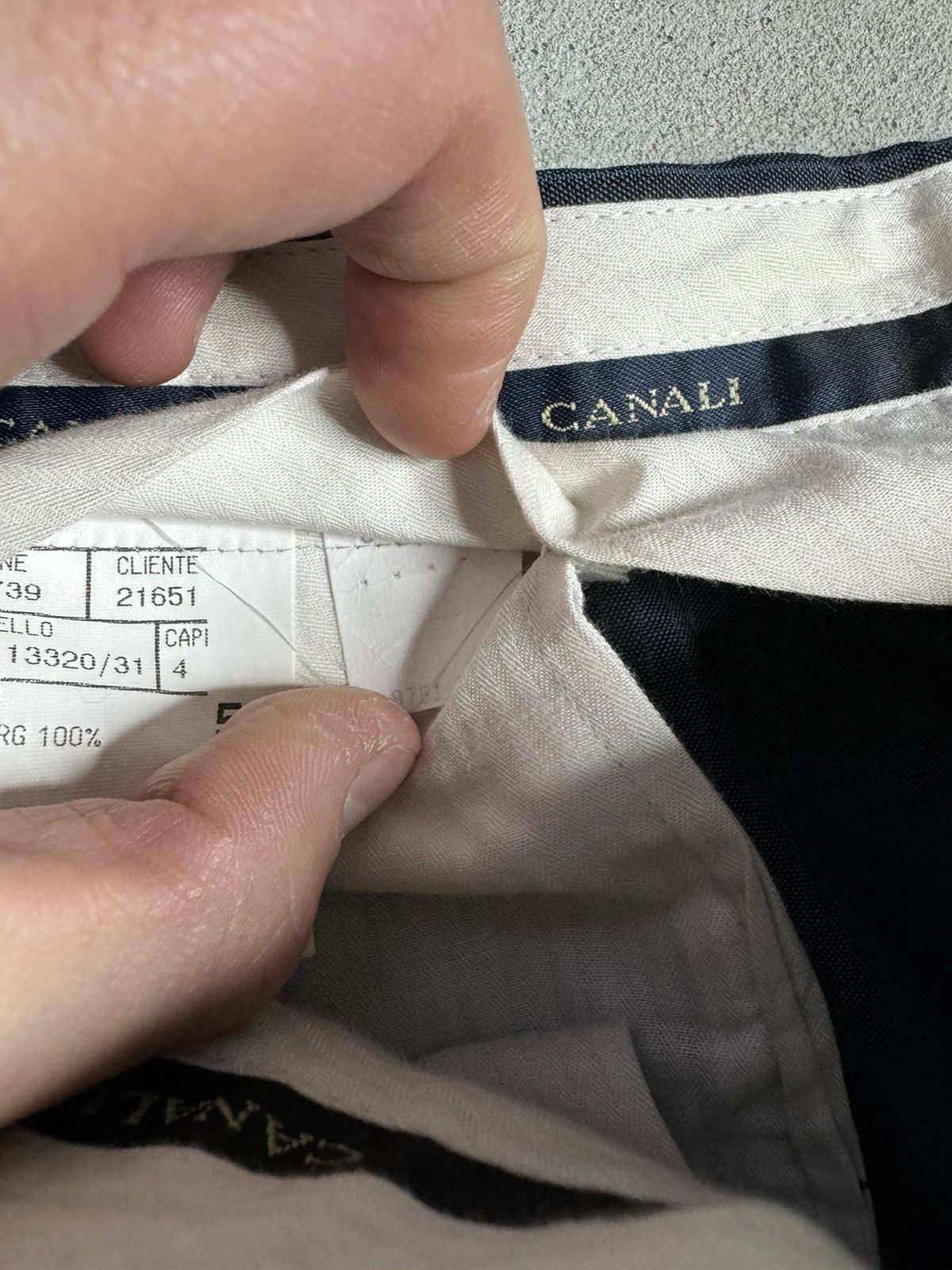 Canali Canali Wool Suit Blazer and Trousers 56L Size 54R - 13 Thumbnail