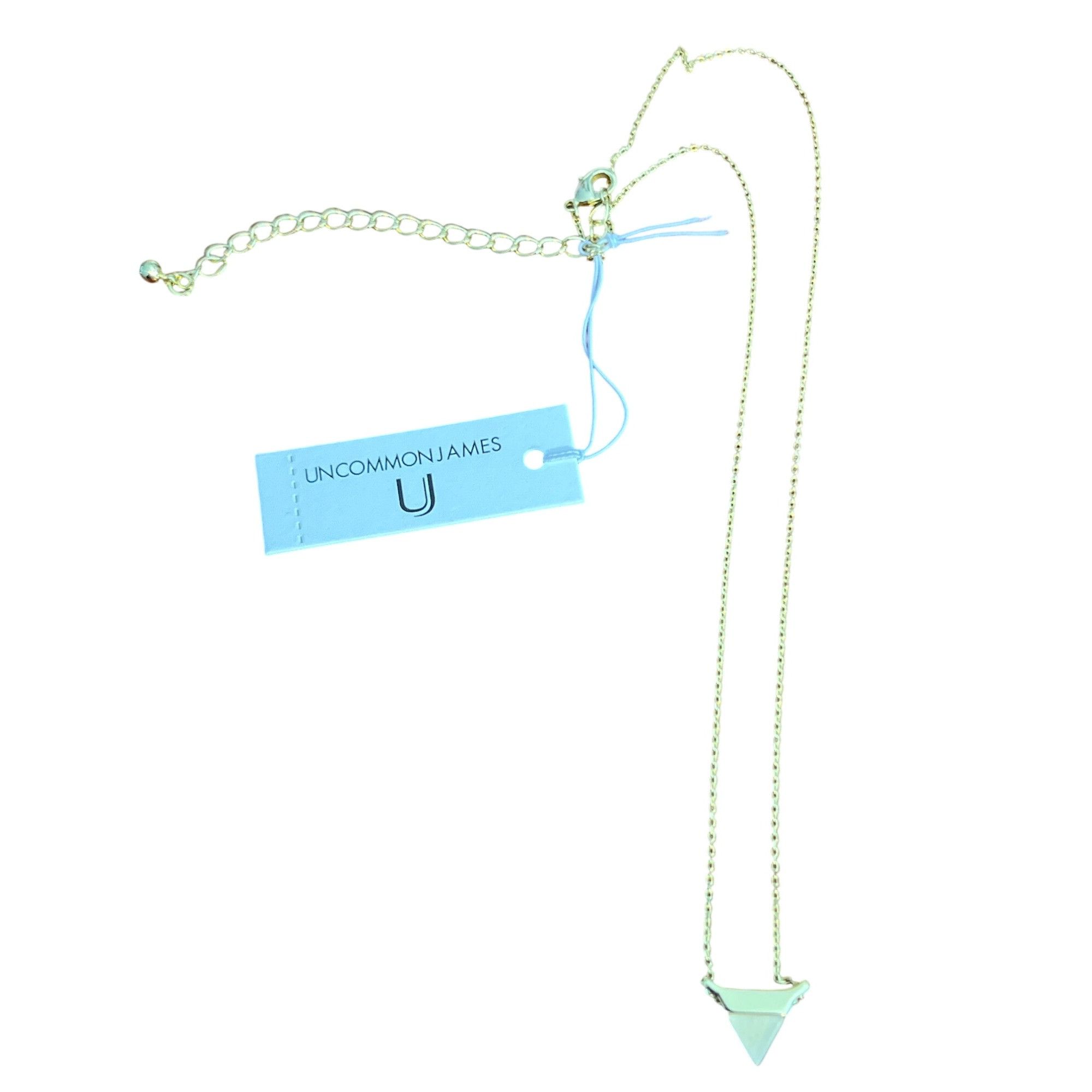 Other Uncommon James Gold Tone Necklace Triangle Pendant Delicate Size ONE SIZE - 4 Thumbnail