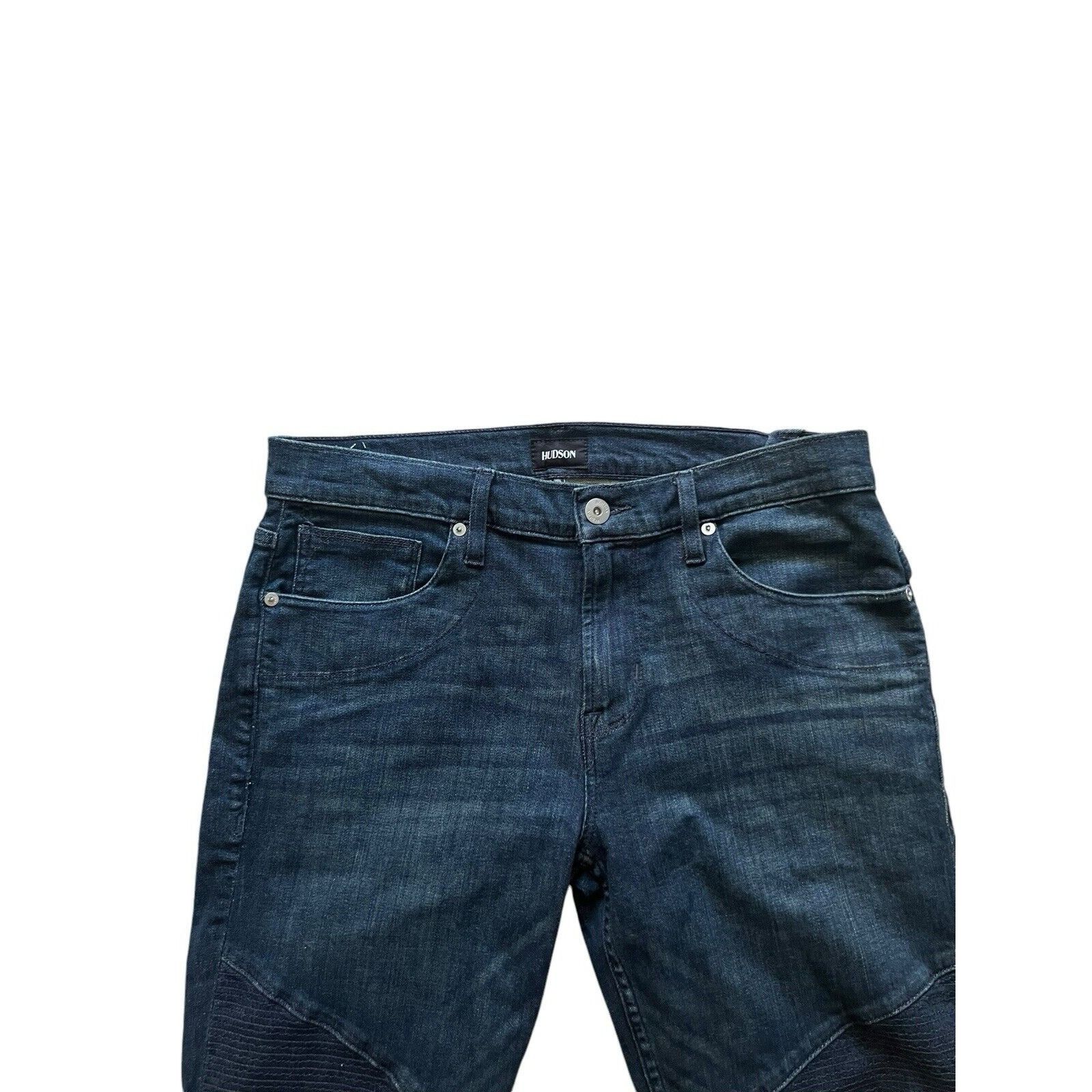 Hudson Hudson Jeans Ethan Biker Skinny Men's Dark Blue Size 33/32 Size US 33 - 7 Thumbnail