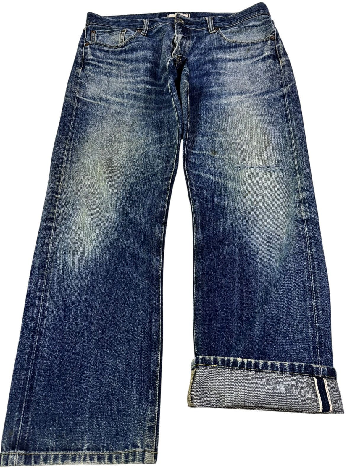 Japanese Brand Vtg Uniqlo Japan Selvedge Jeans Size US 35 - 1 Thumbnail