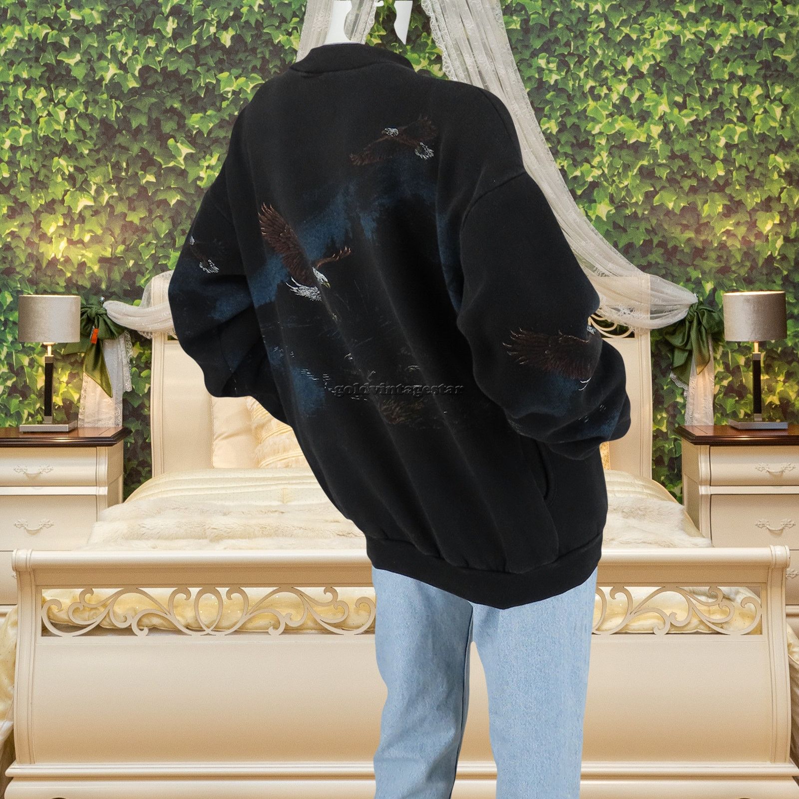 Other Vintage Eagle Scene USA Made Sweatshirt 2XL Size XXL / US 16-18 / IT 52-54 - 3 Thumbnail
