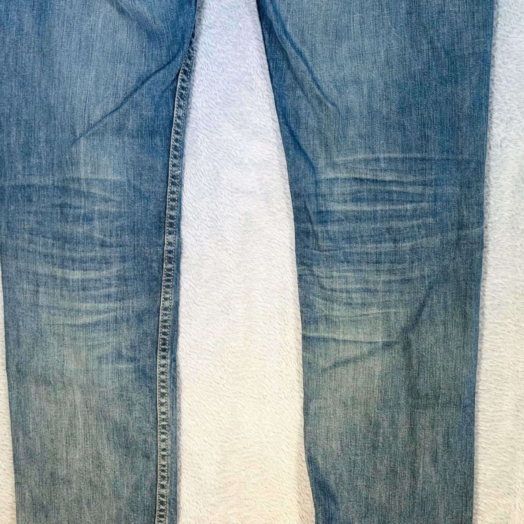 Levi's Levi's 511 Jeans Mens 32x32 Blue Light Wash Slim Tapered Denim Zip Fly Stretch Size US 32 / EU 48 - 4 Thumbnail