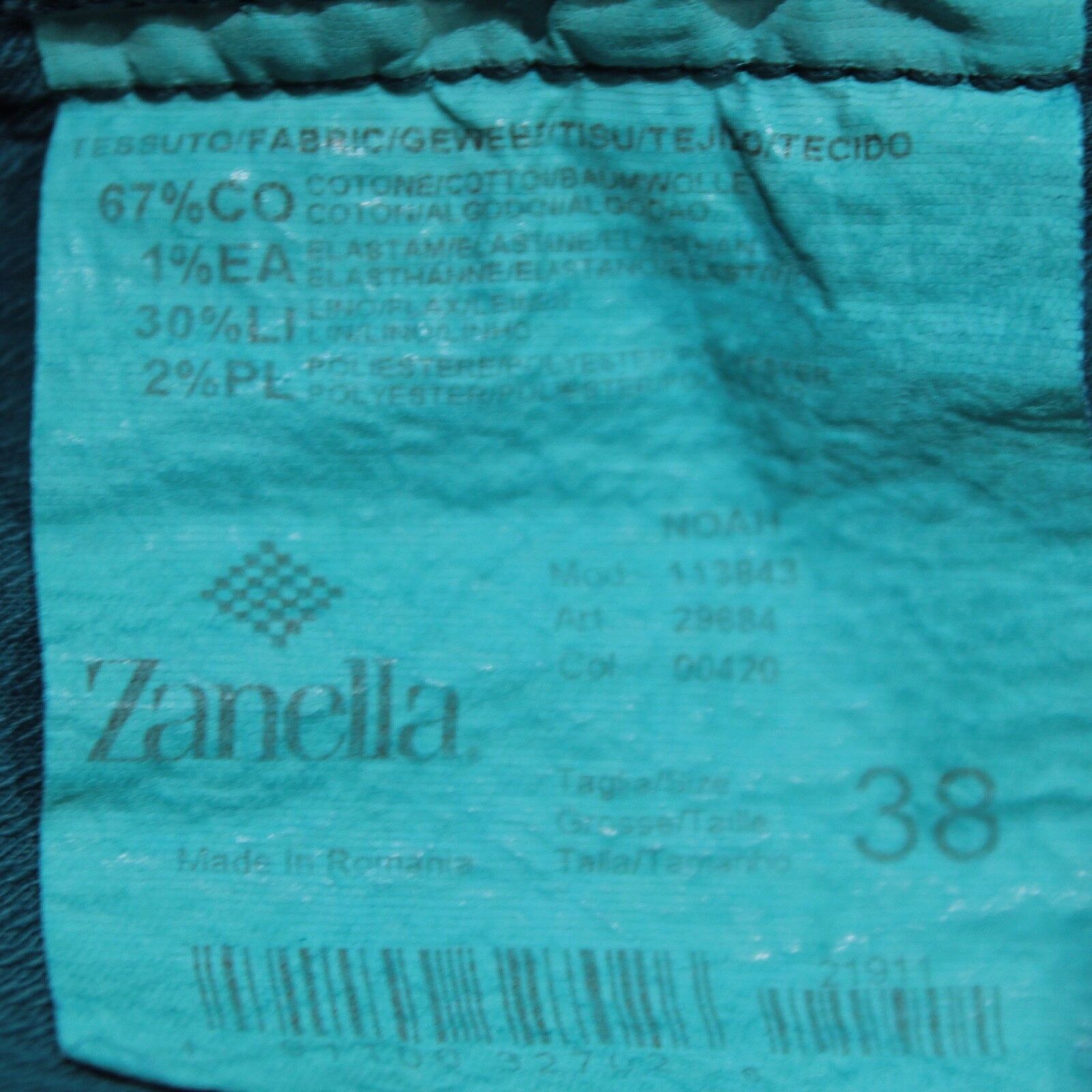 Zanella Zanella New with tags Chino Size 38 US In Blue Size US 38 / EU 54 - 5 Thumbnail