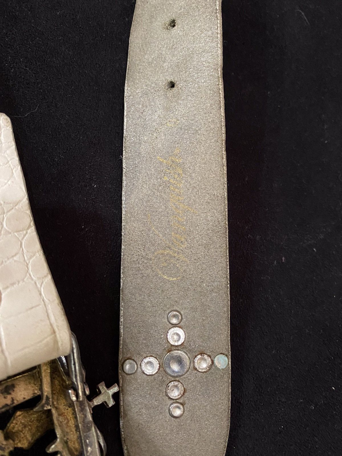 Vanquish Vanquish Crown Leather Seditionaries Buckle Belt Size ONE SIZE - 9 Thumbnail