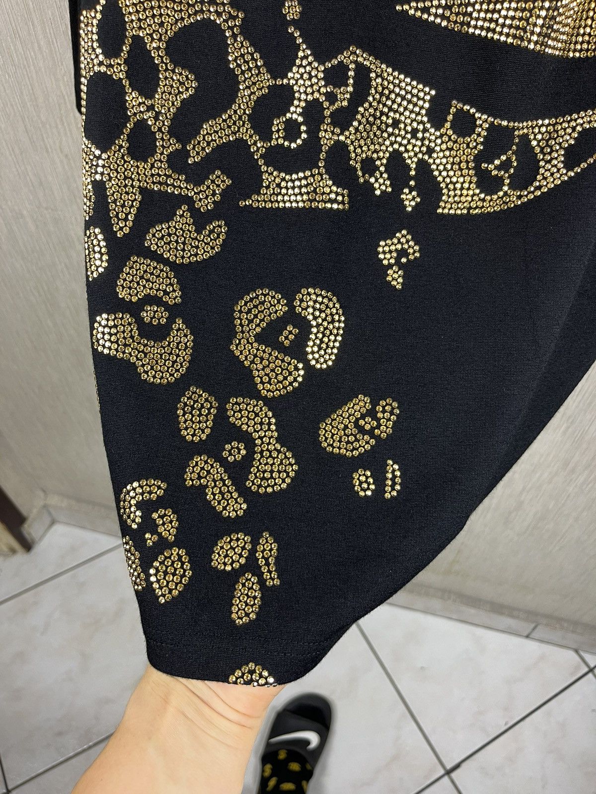 Designer × Versace × Versace Jeans Couture Versace jeans bodycon dress leopard golden metallic studs Size S / US 4 / IT 40 - 18 Thumbnail