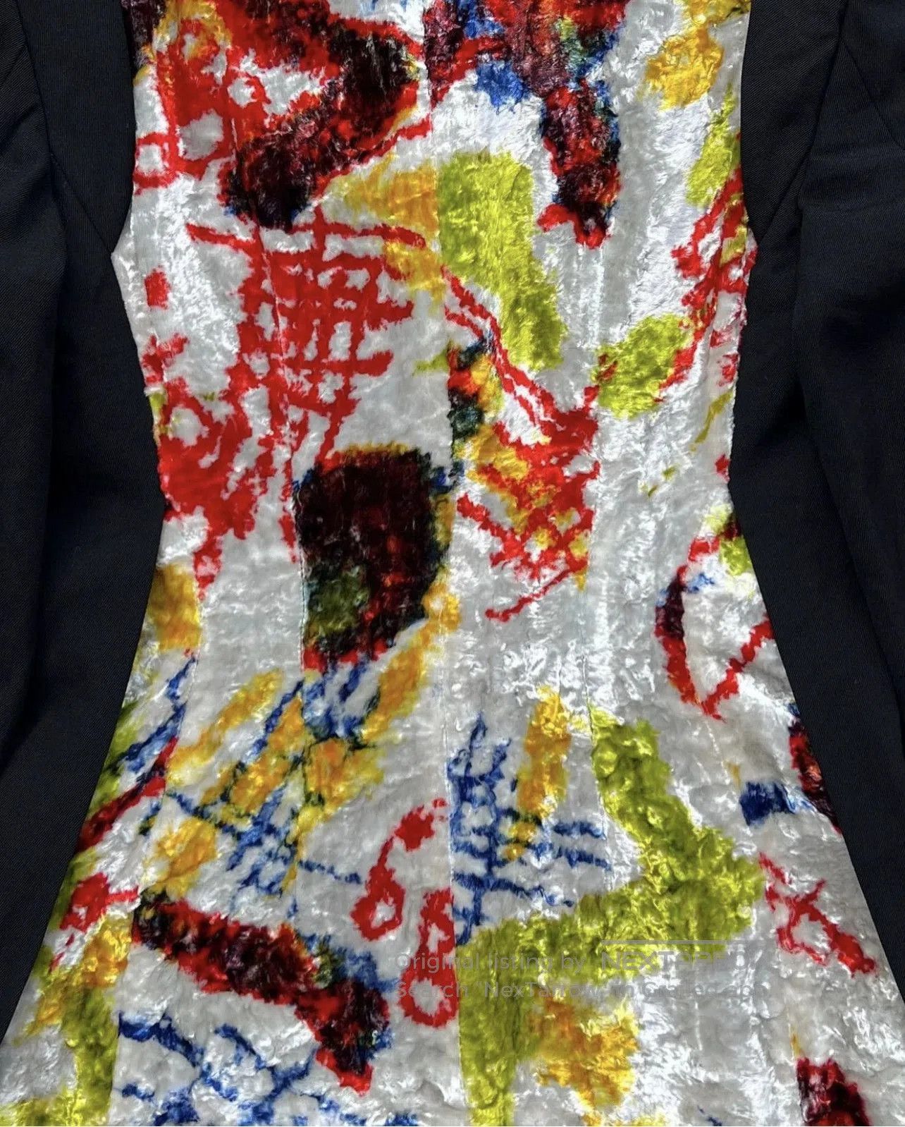 Issey Miyake Issey Miyake 97AW Abstract Velvet Blazer. Size S / US 4 / IT 40 - 7 Thumbnail