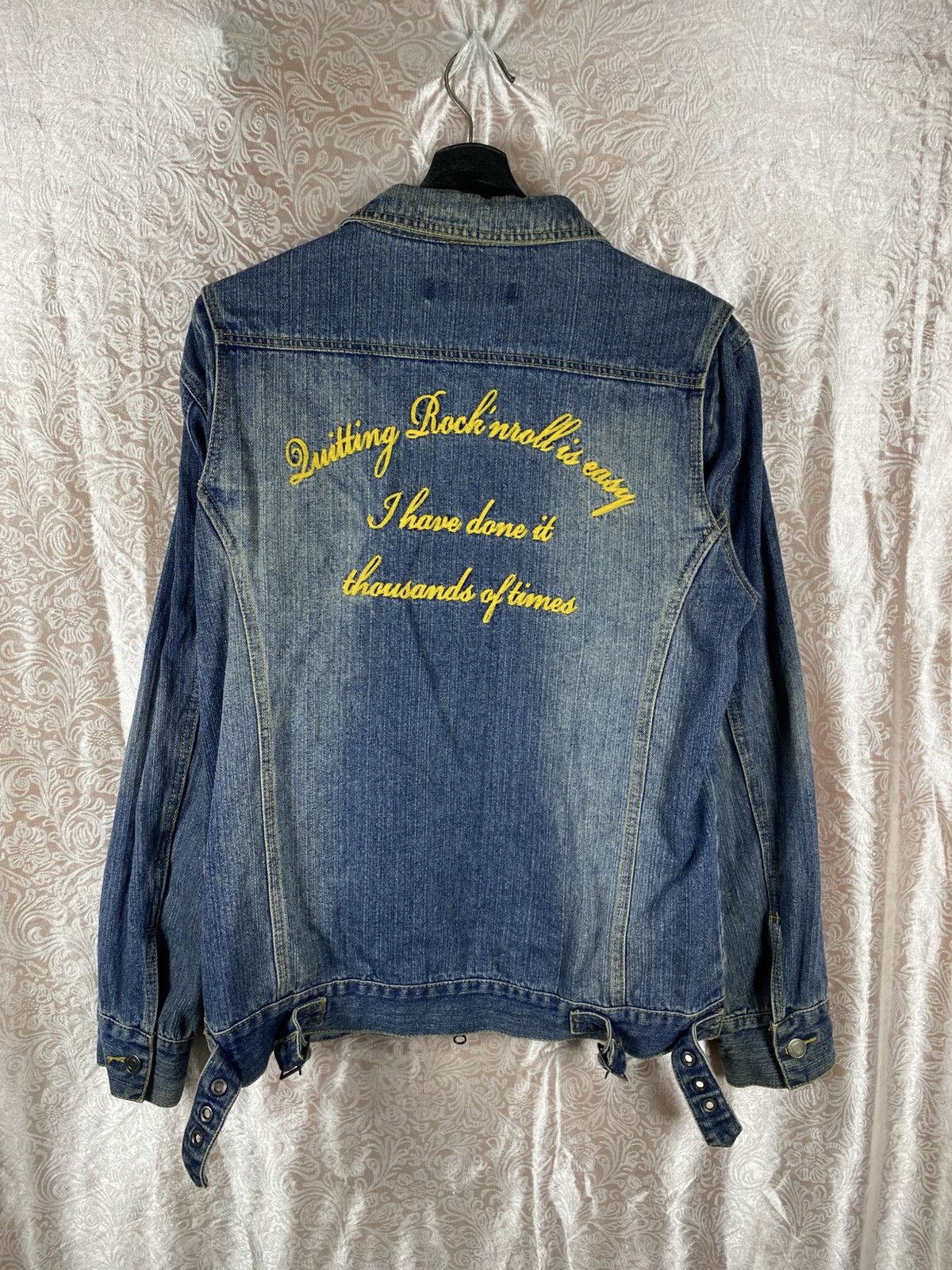 Japanese Brand Junglestorm Vintage Denim Jacket Embroidery Zip Up Japanese Size US M / EU 48-50 / 2 - 8 Thumbnail