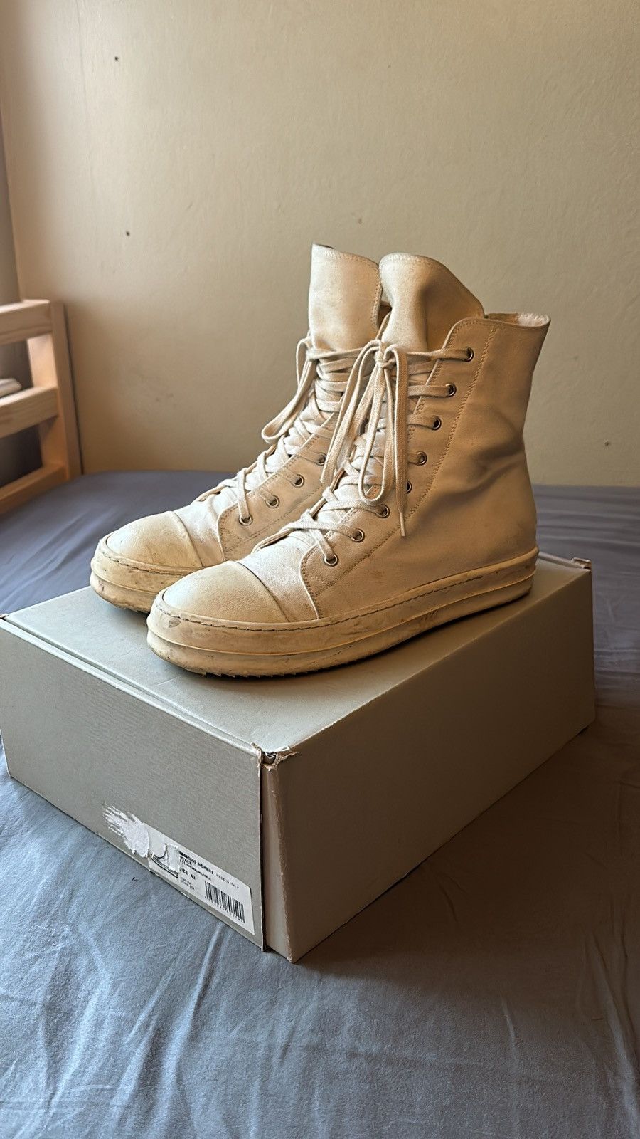 Rick Owens Drkshdw DrkShdw Natural Ramones Size US 9 / EU 42 - 1 Thumbnail