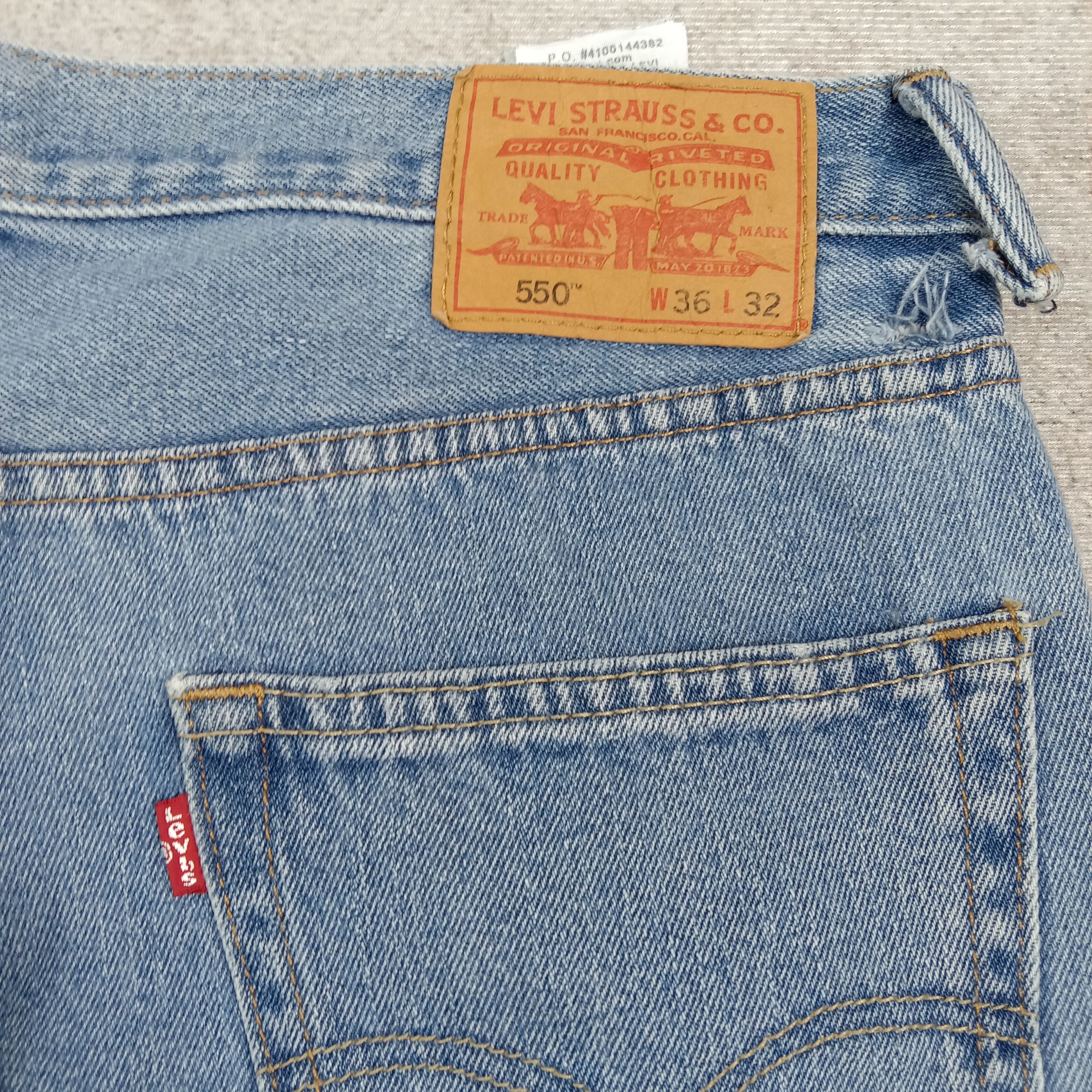Levi's 90's Levi's 550 Distressed Style Denim Jeans C272N7 Size US 36 / EU 52 - 7 Thumbnail