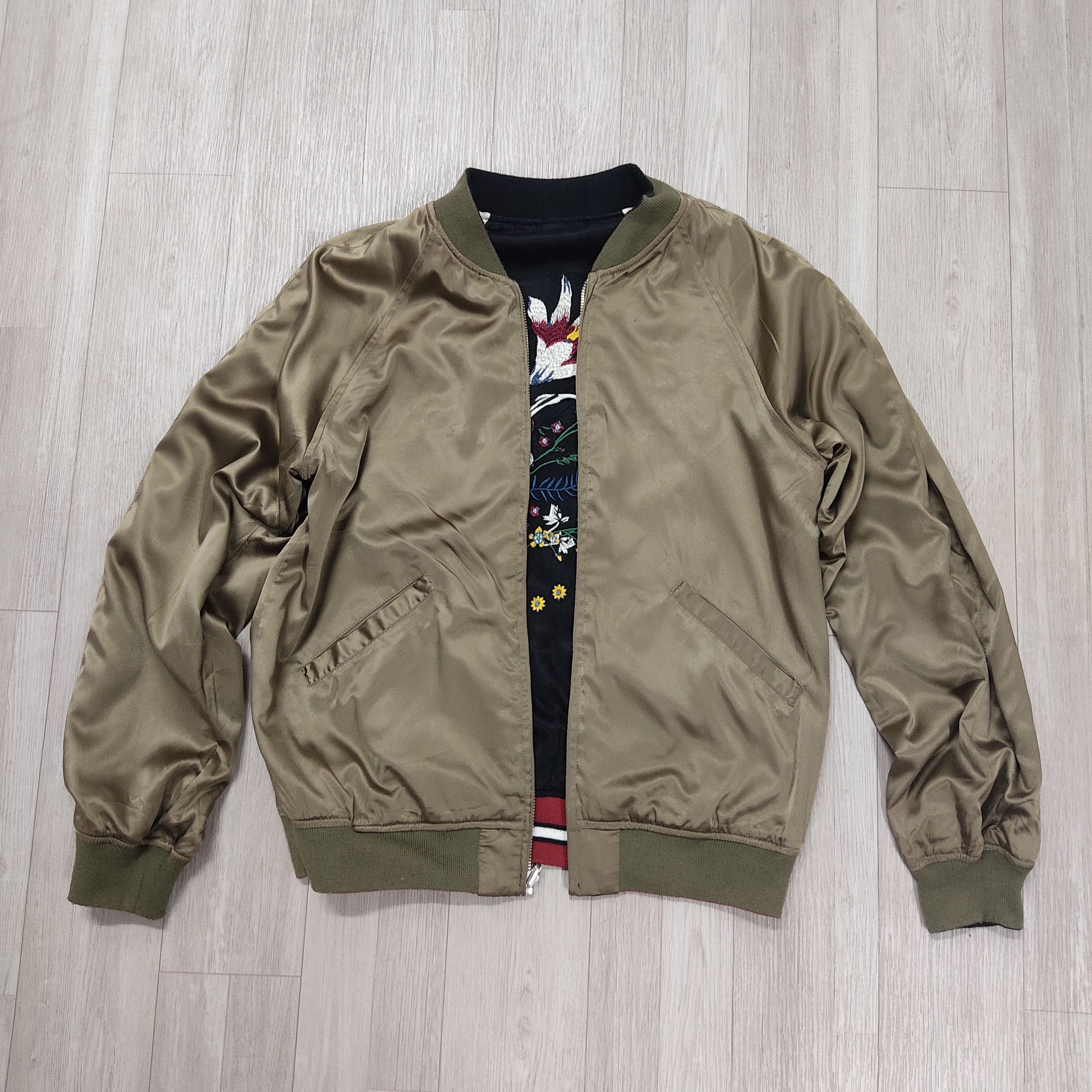 Japanese Brand × MOUSSY MOUSSY Embroidered Flowers Reversible Sukajan Jacket Size L / US 10 / IT 46 - 13 Thumbnail