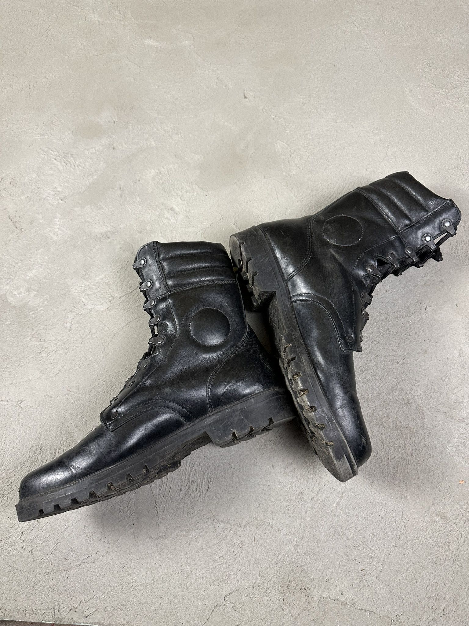 Vintage 90s Vintage Military Combat Leather Boots Size US 9 / EU 42 - 4 Thumbnail