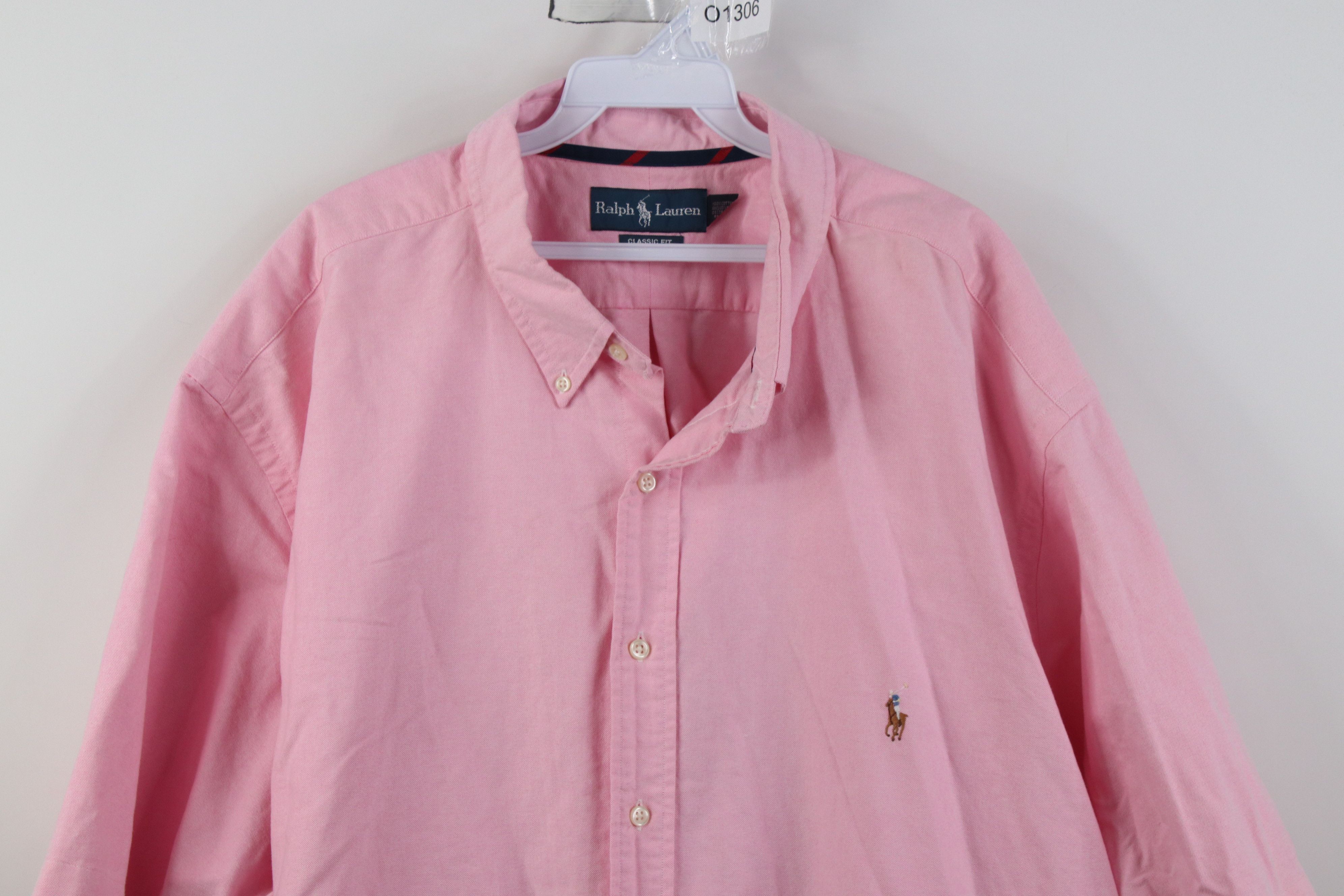 Polo Ralph Lauren Vintage 90s Ralph Lauren Oxford Collared Button Down Shirt Size US XXL / EU 58 / 5 - 2 Thumbnail