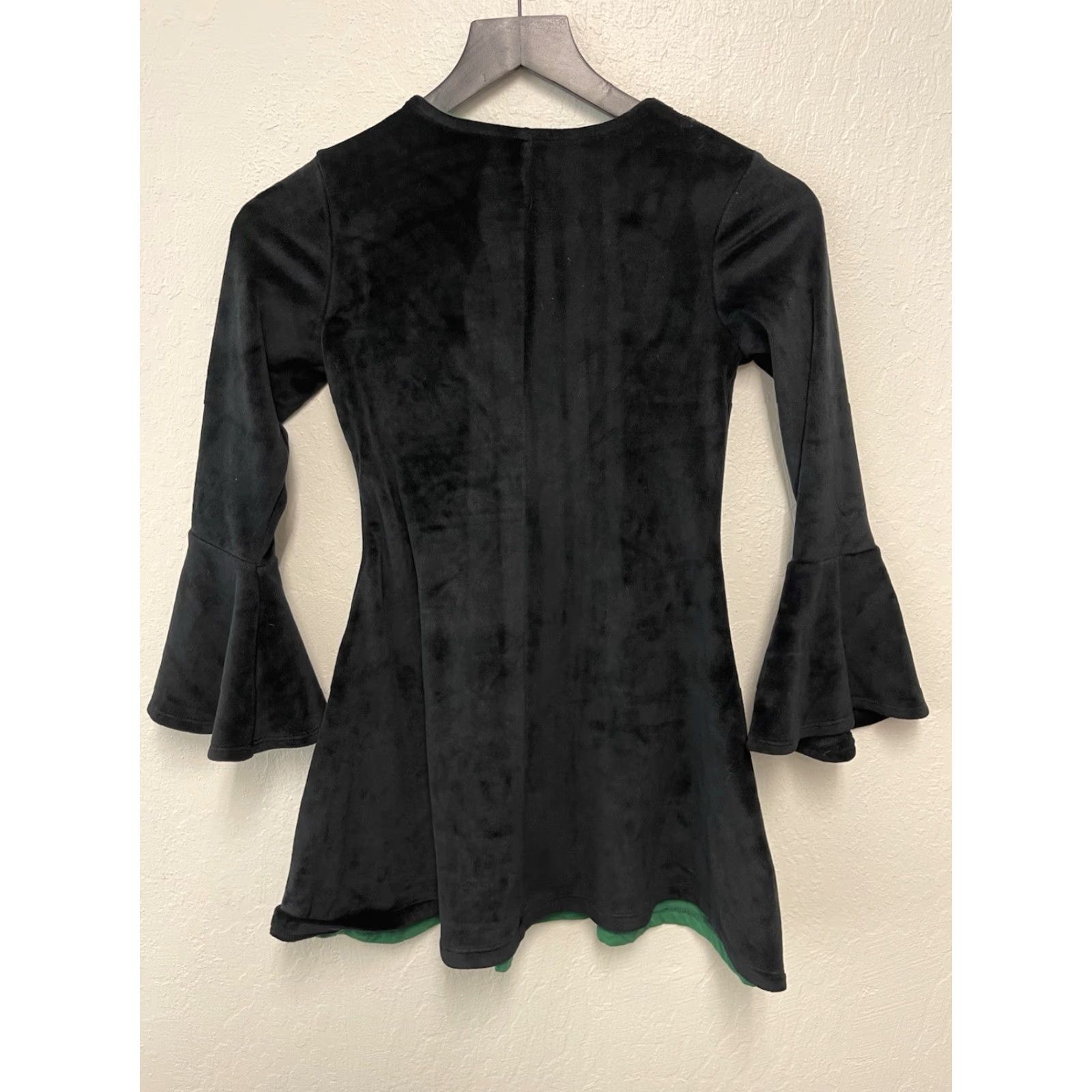 Vintage Hocus Pocus Dress Girls 7-8 Halloween Green Black Long Sleeve Shirt? Size US M / EU 48-50 / 2 - 4 Thumbnail