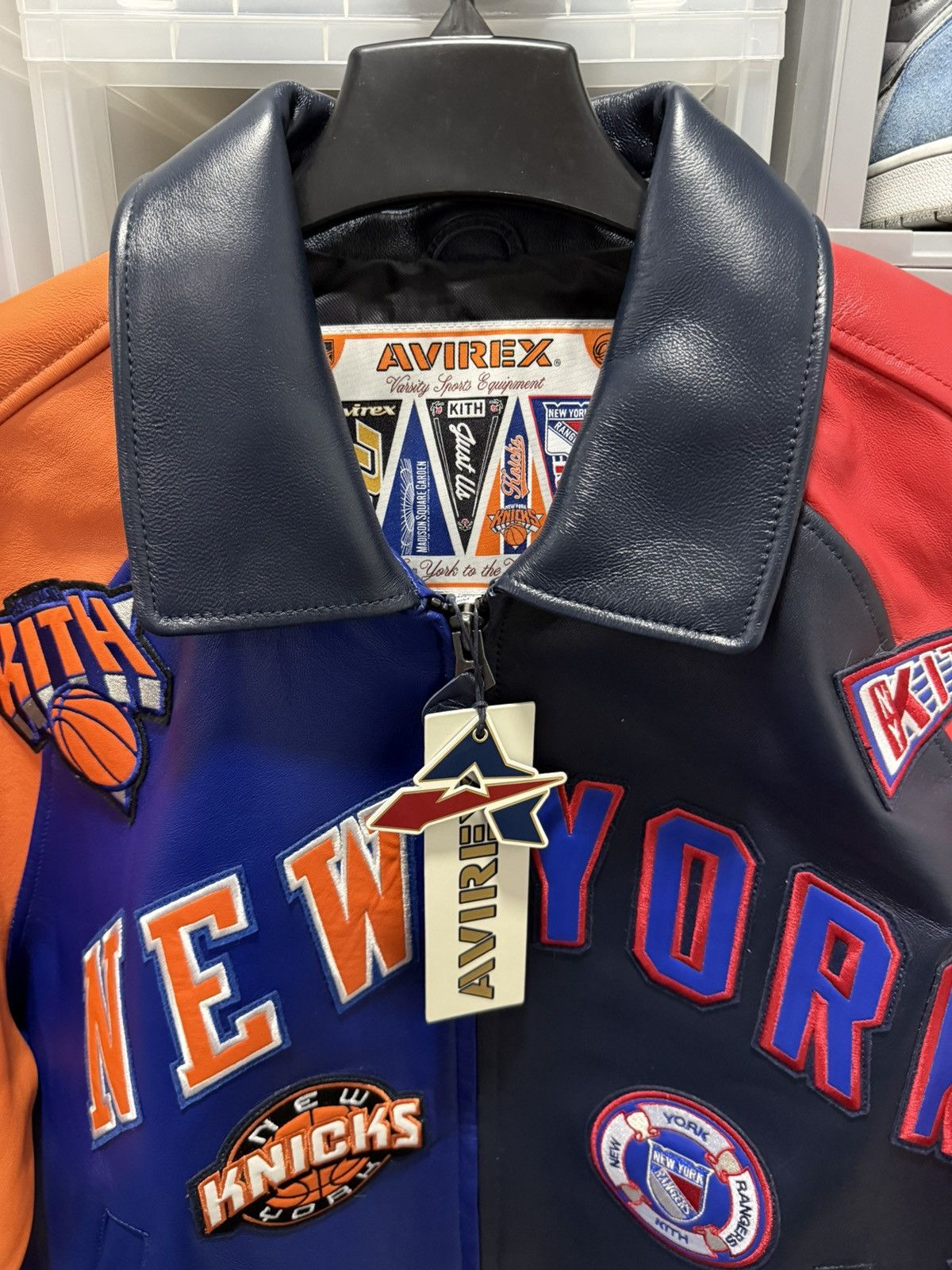 Avirex × Kith Kith x Avirex New York Knicks / Rangers Jacket Size XL Size US XL / EU 56 / 4 - 3 Thumbnail