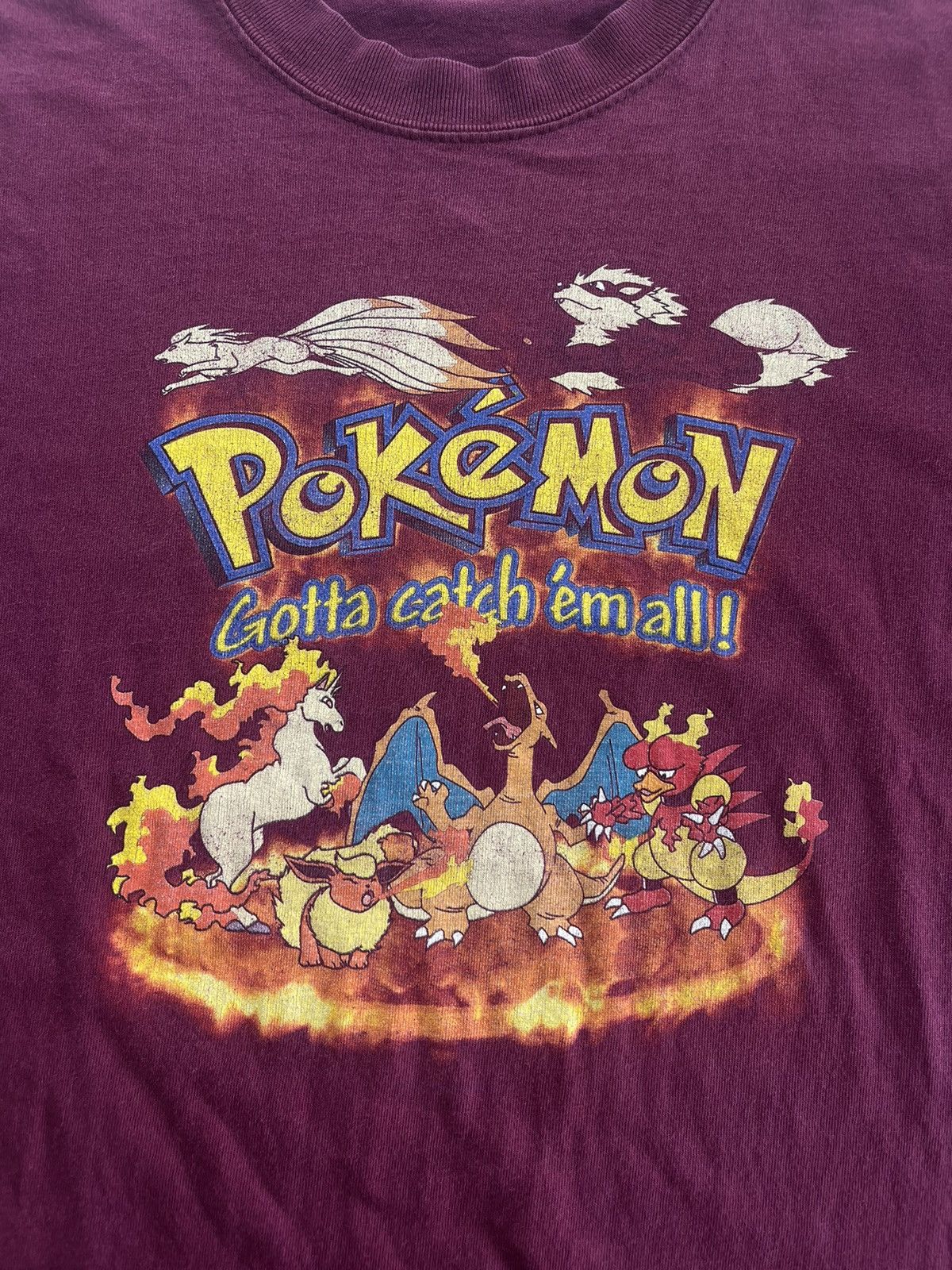 Nintendo × Pokemon × Vintage Vintage Pokemon Nintendo ( Red/Fire ) 1999’s kid size Tshirt Size US M / EU 48-50 / 2 - 5 Thumbnail