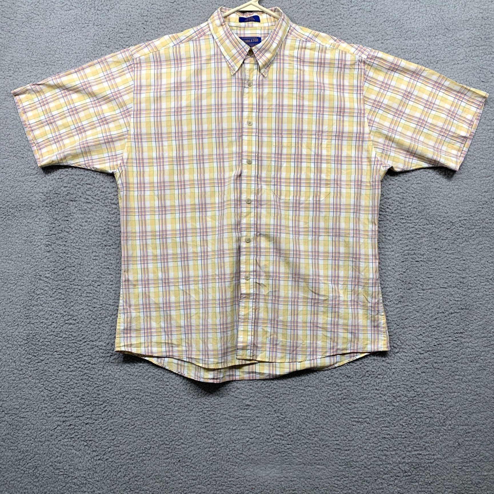 Pendleton Pendleton Button-Up Shirt Mens XL Multicolor Pastel Plaid Casual Outdoor Shirt Size US XL / EU 56 / 4 - 2 Thumbnail