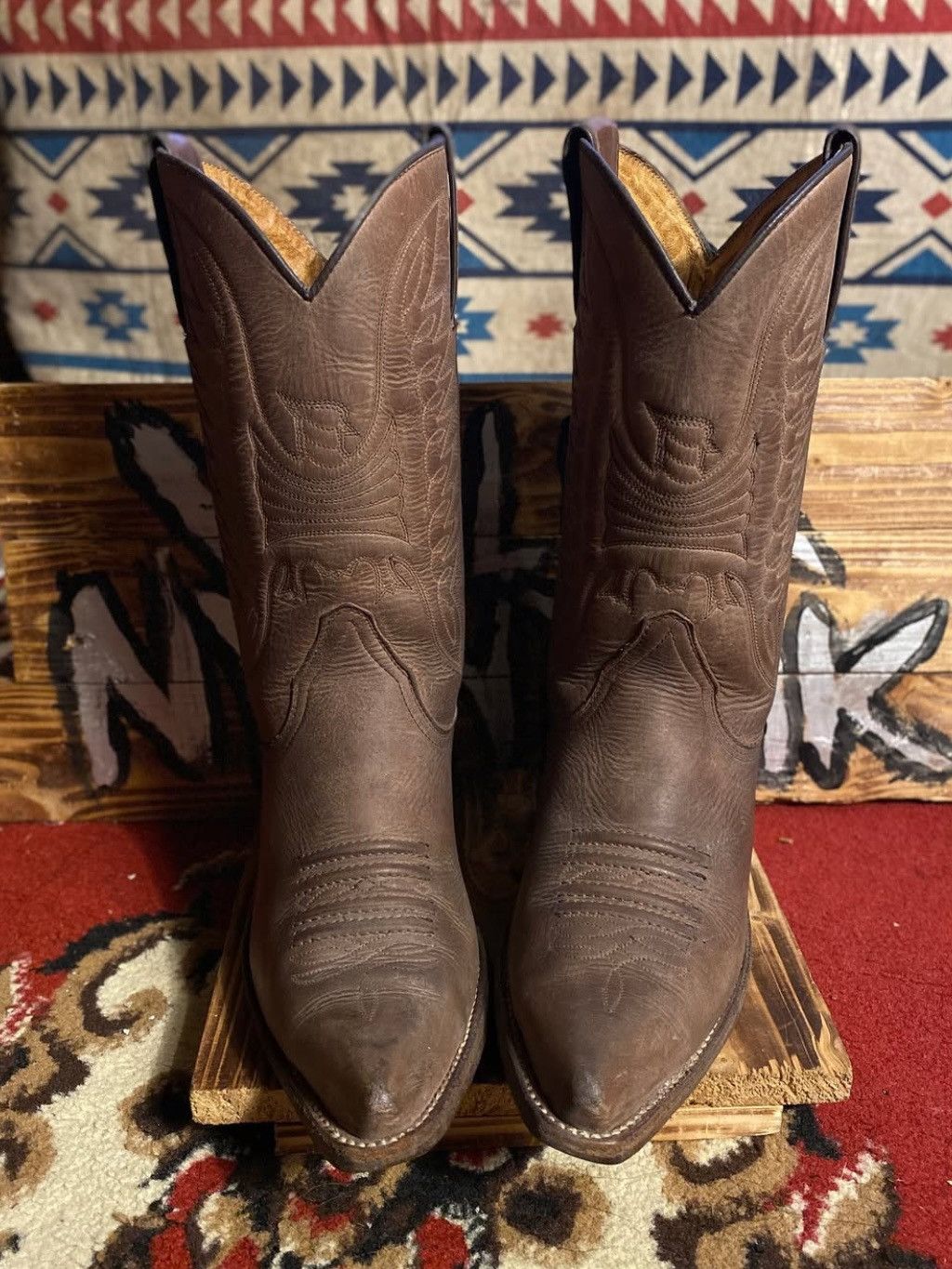 Sancho Boots Cowboy Boots Sancho Brown/ Western boots Sancho/ Texas Boots Size US 6 / IT 36 - 4 Thumbnail
