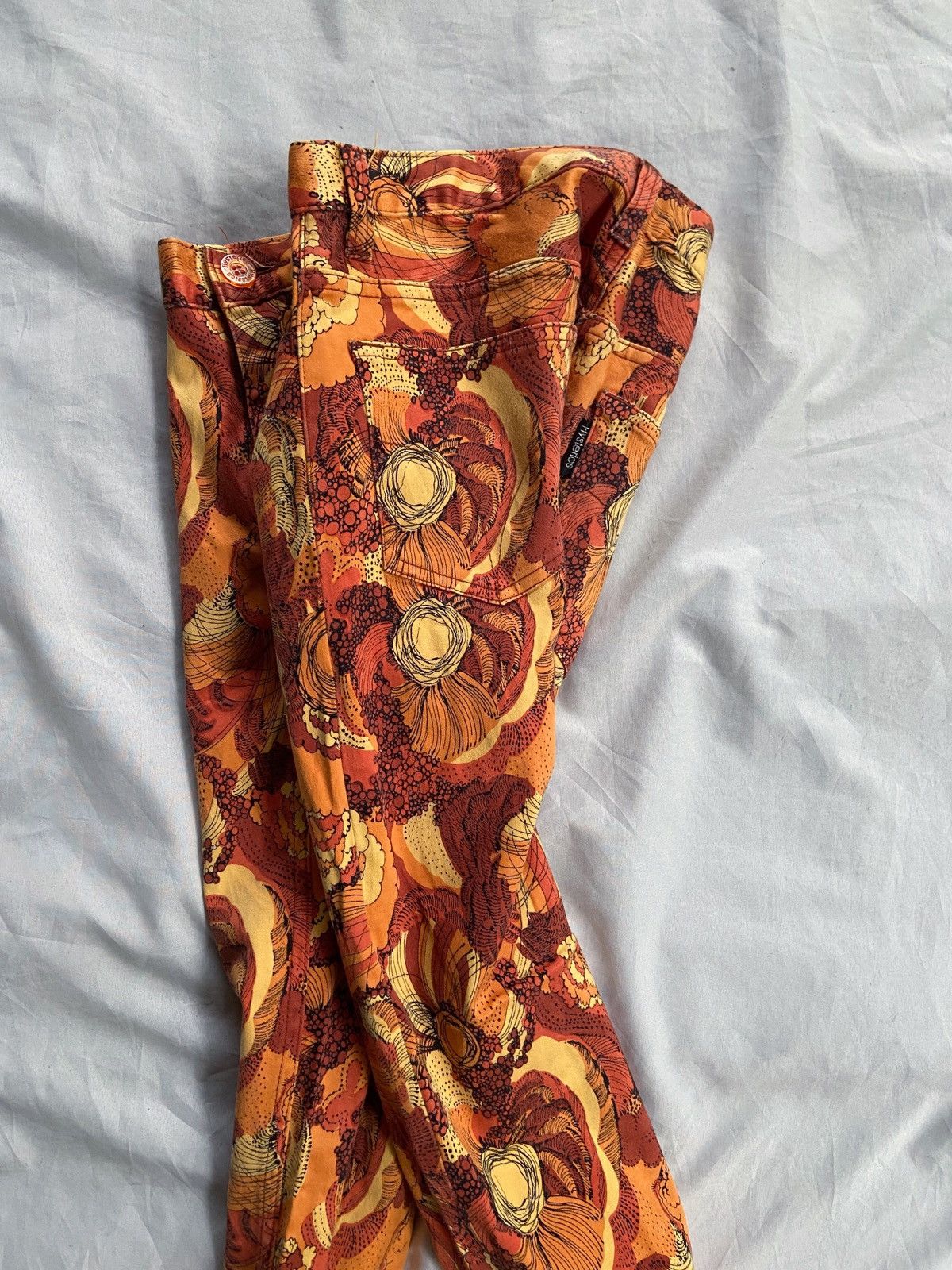 Hysteric Glamour HYSTERIC GLAMOUR PRINTED FLOWERS FLARED PANTS Size 29" - 8 Thumbnail