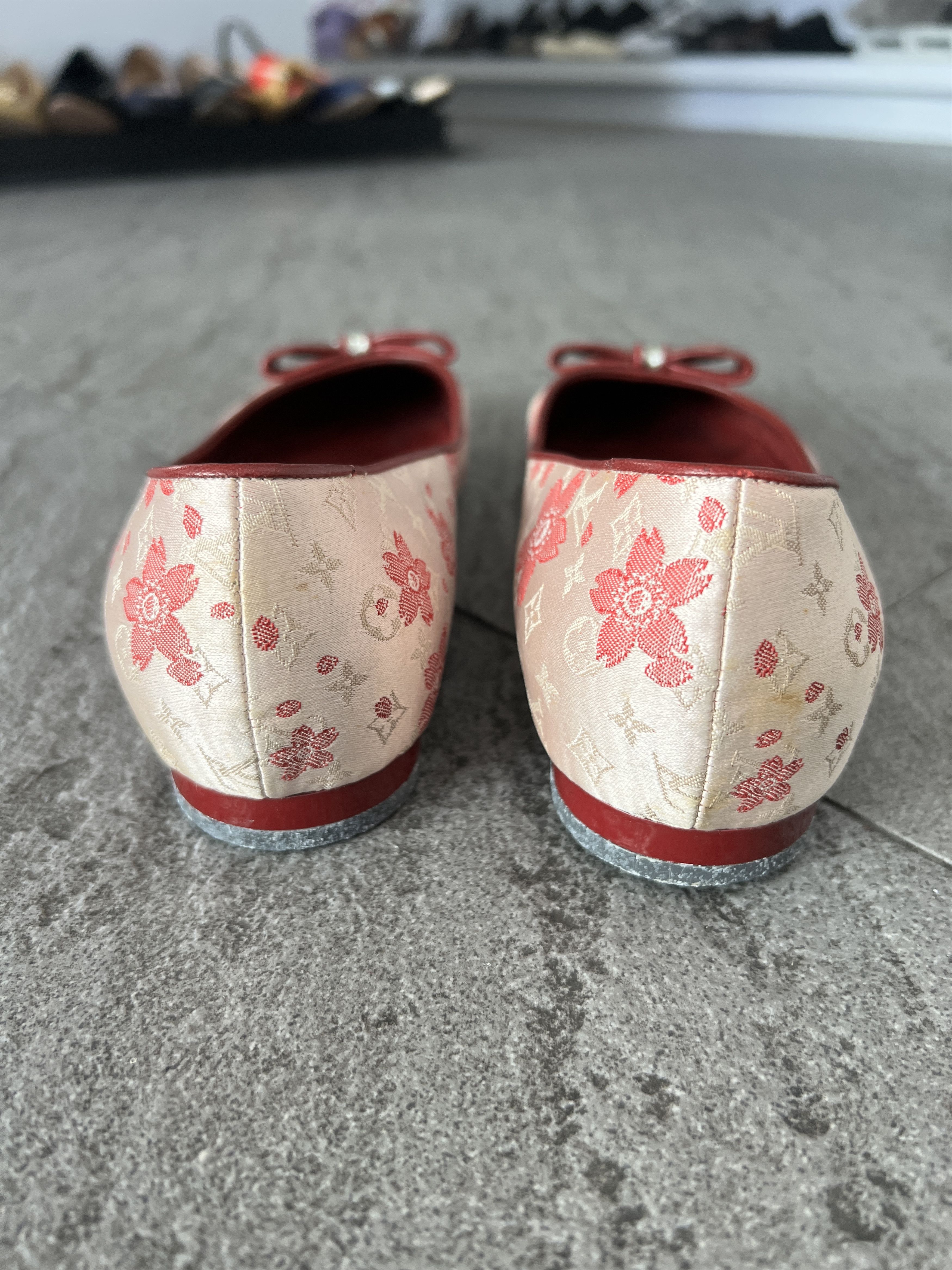 Louis Vuitton Louis Vuitton Floral Ballet Flats Pink Bow EU38 Size US 8 / IT 38 - 7 Thumbnail