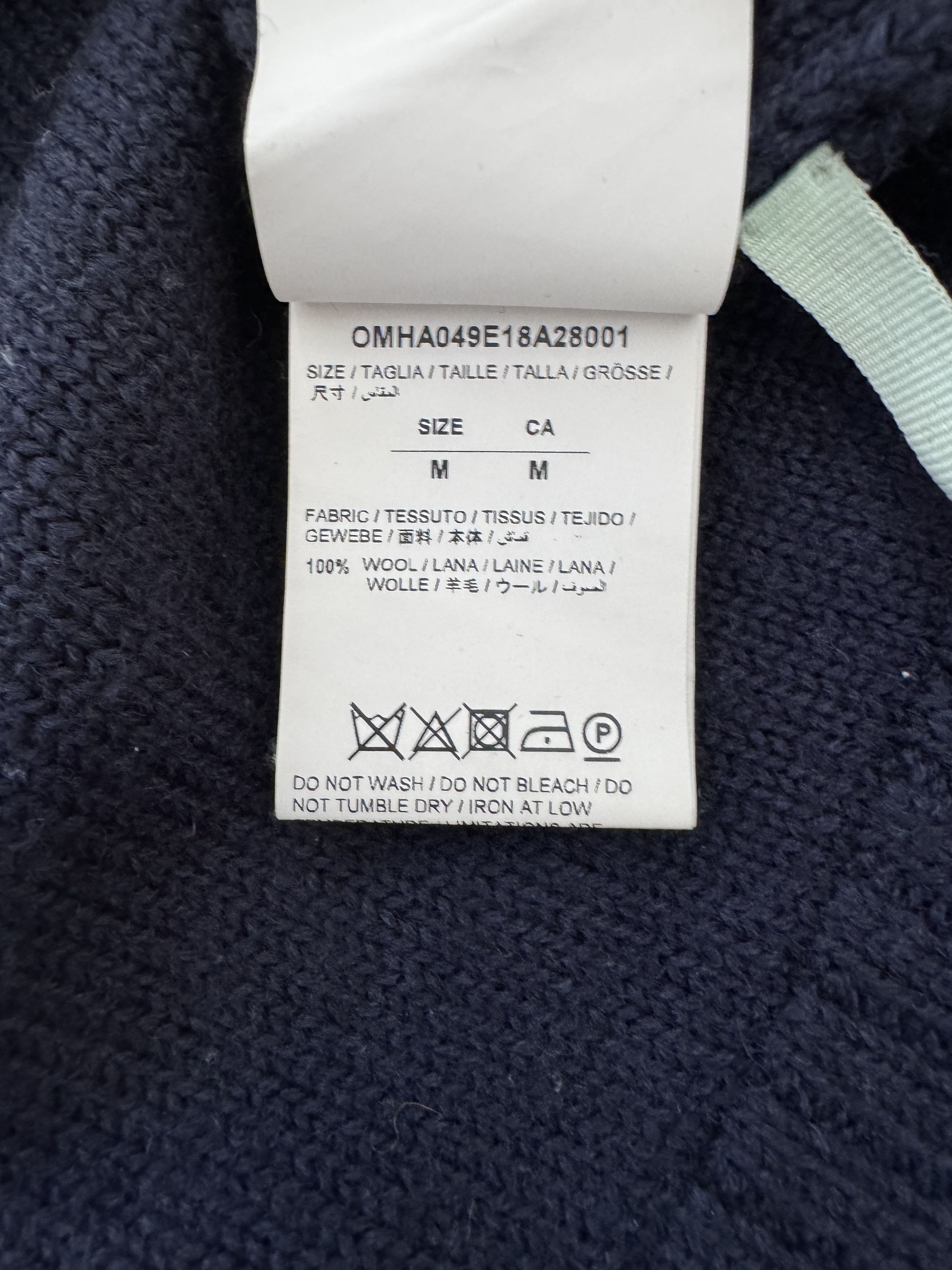 Off-White Off-White Distressed Intarsia Logo Wool Sweater Size US M / EU 48-50 / 2 - 9 Thumbnail