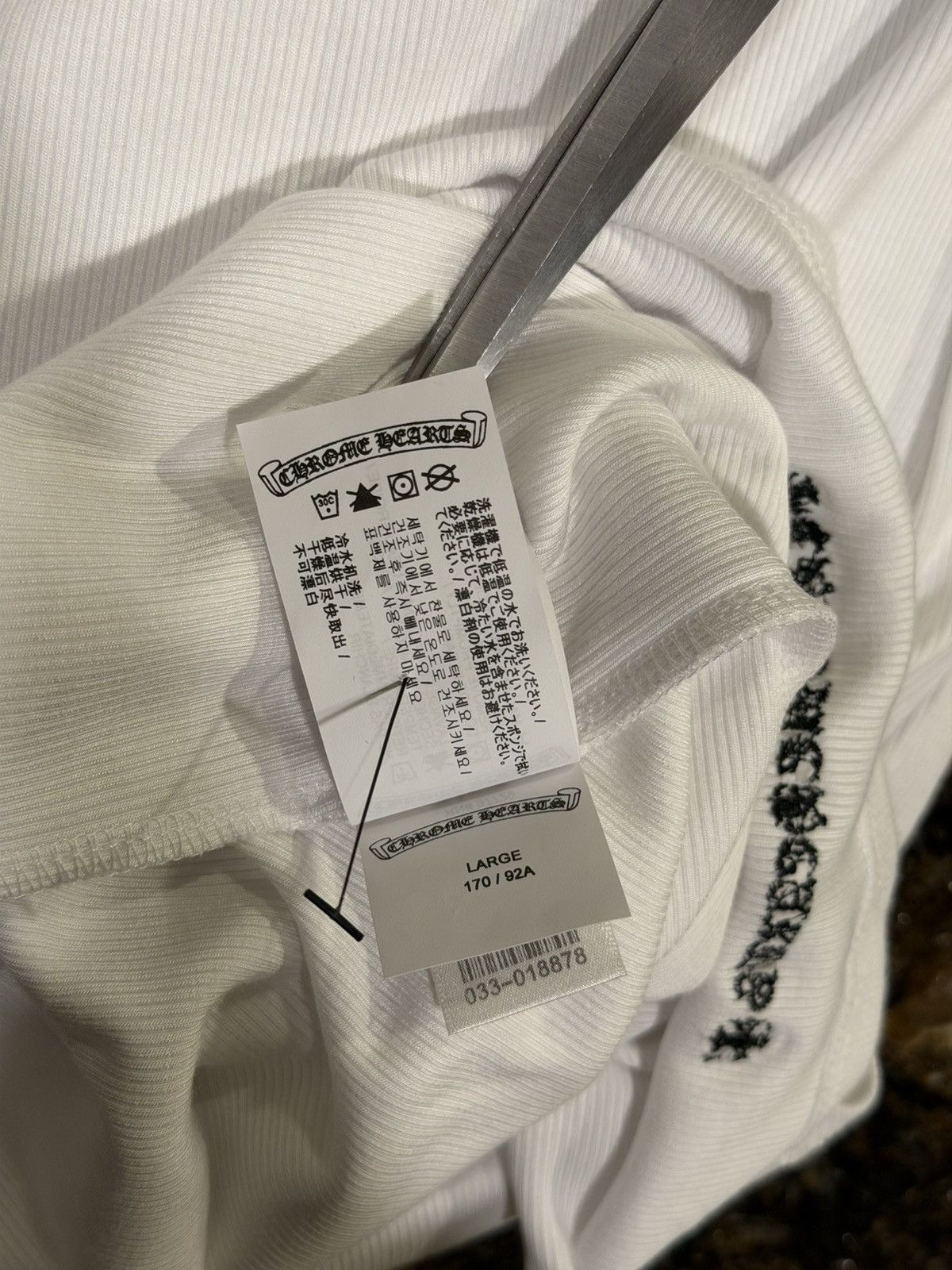 Chrome Hearts Chrome Hearts Polo Y NOT Dagger Embroidered White Dress Size L / US 10 / IT 46 - 16 Thumbnail