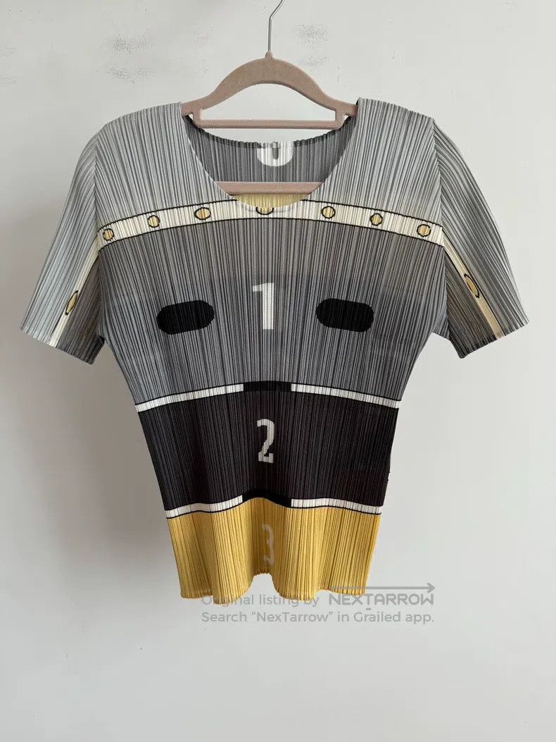 Issey Miyake Issey Miyake Color Block Short Sleeve Size L / US 10 / IT 46 - 1 Thumbnail