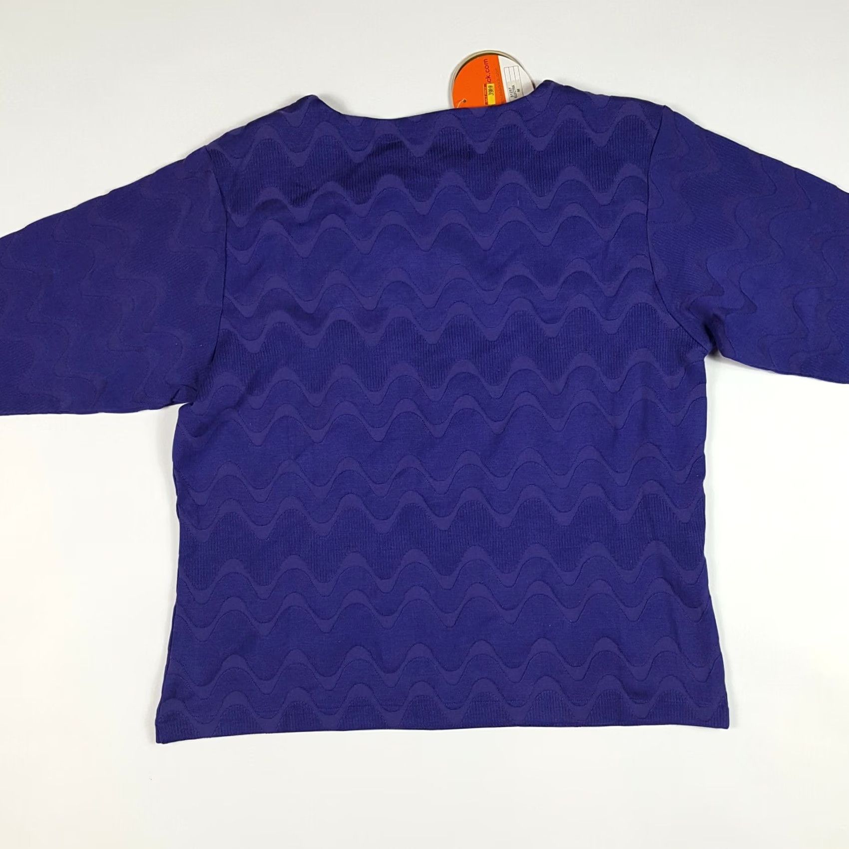 Vintage Jamie Sadock Silk Knit Purple Wave Pullover Sweater Top Womens M Vintage Size M / US 6-8 / IT 42-44 - 5 Thumbnail